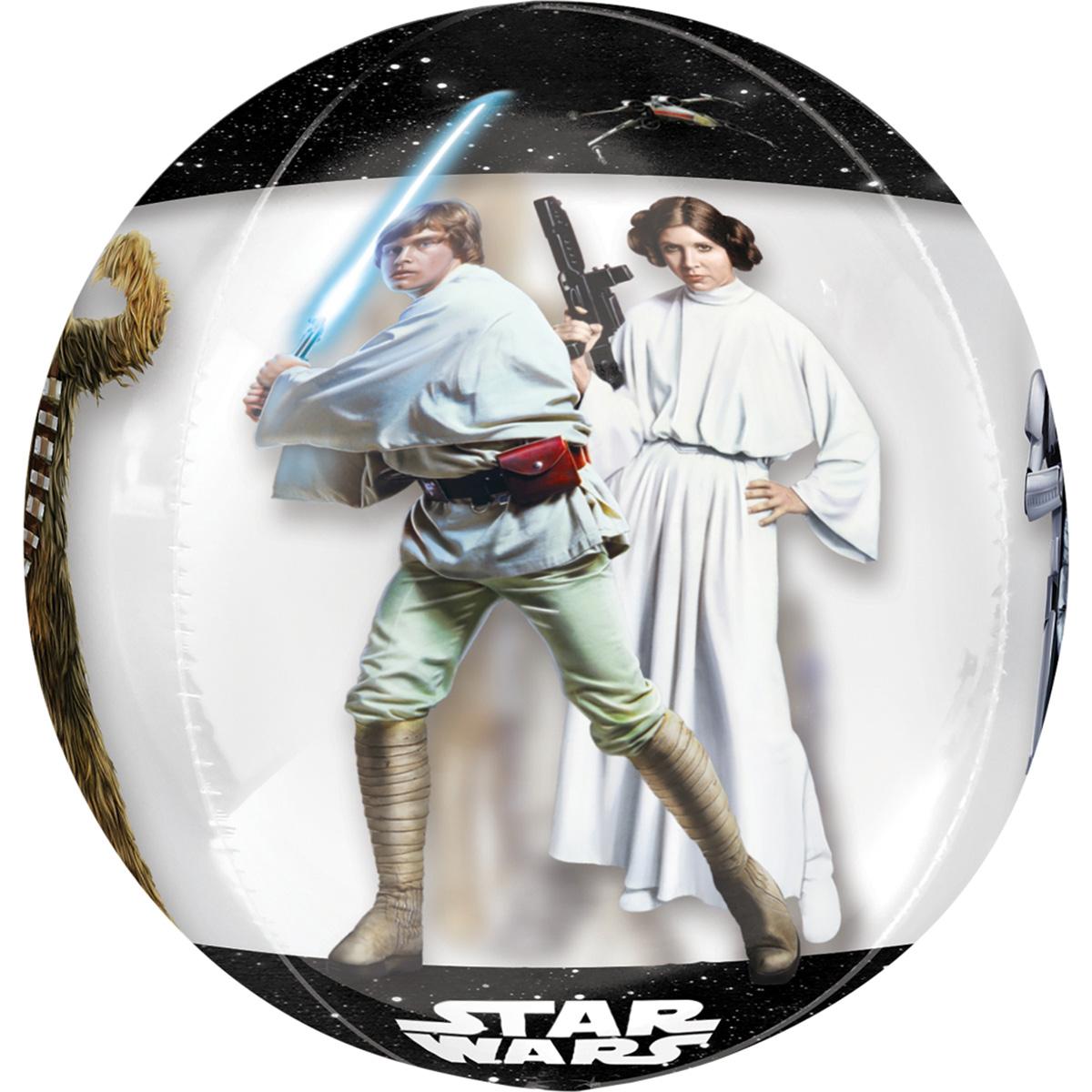 Star Wars Classic Orbz Balloon 38x40cm Balloons & Streamers - Party Centre