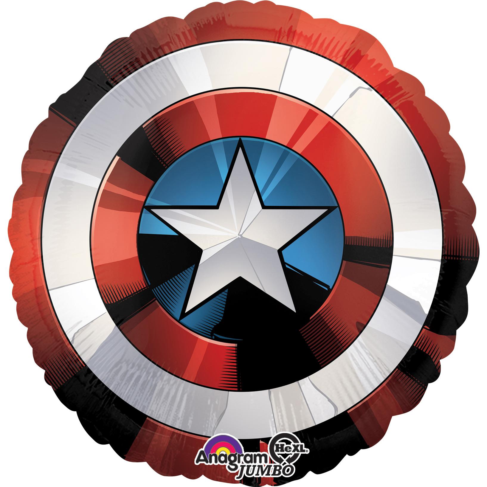 Avengers Shield Jumbo Foil Balloon 28in Balloons & Streamers - Party Centre