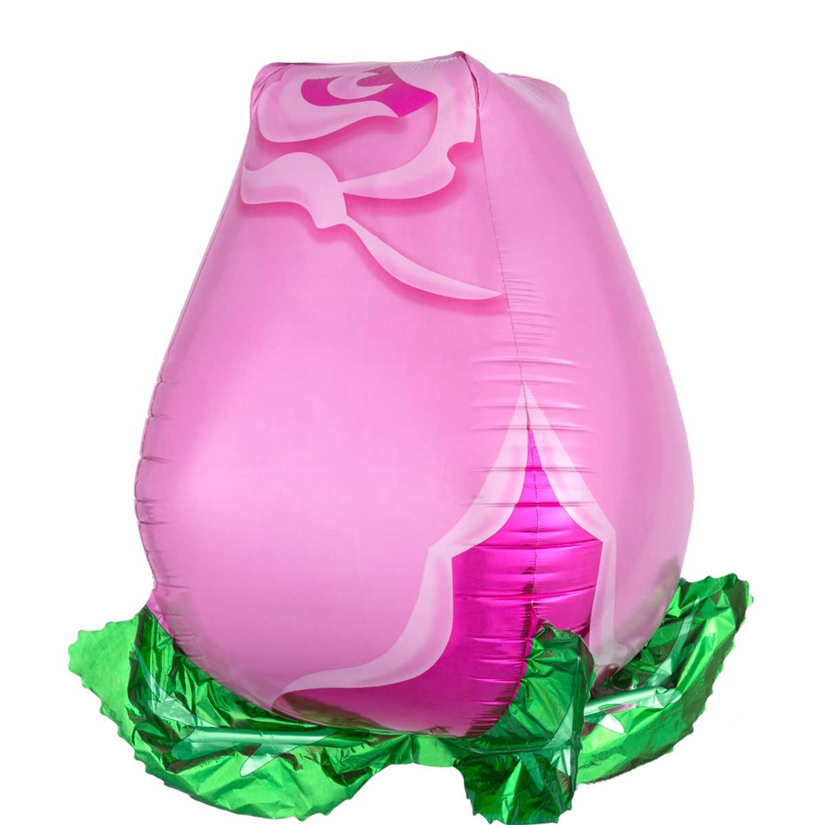 Pink Rose Bud Ultra Shape Foil Balloon 17x22in Balloons & Streamers - Party Centre