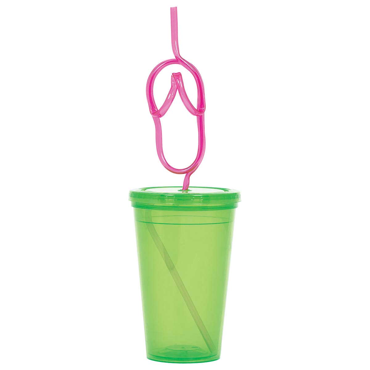 To Go Cup Flip Flop Straw Candy Buffet - Party Centre