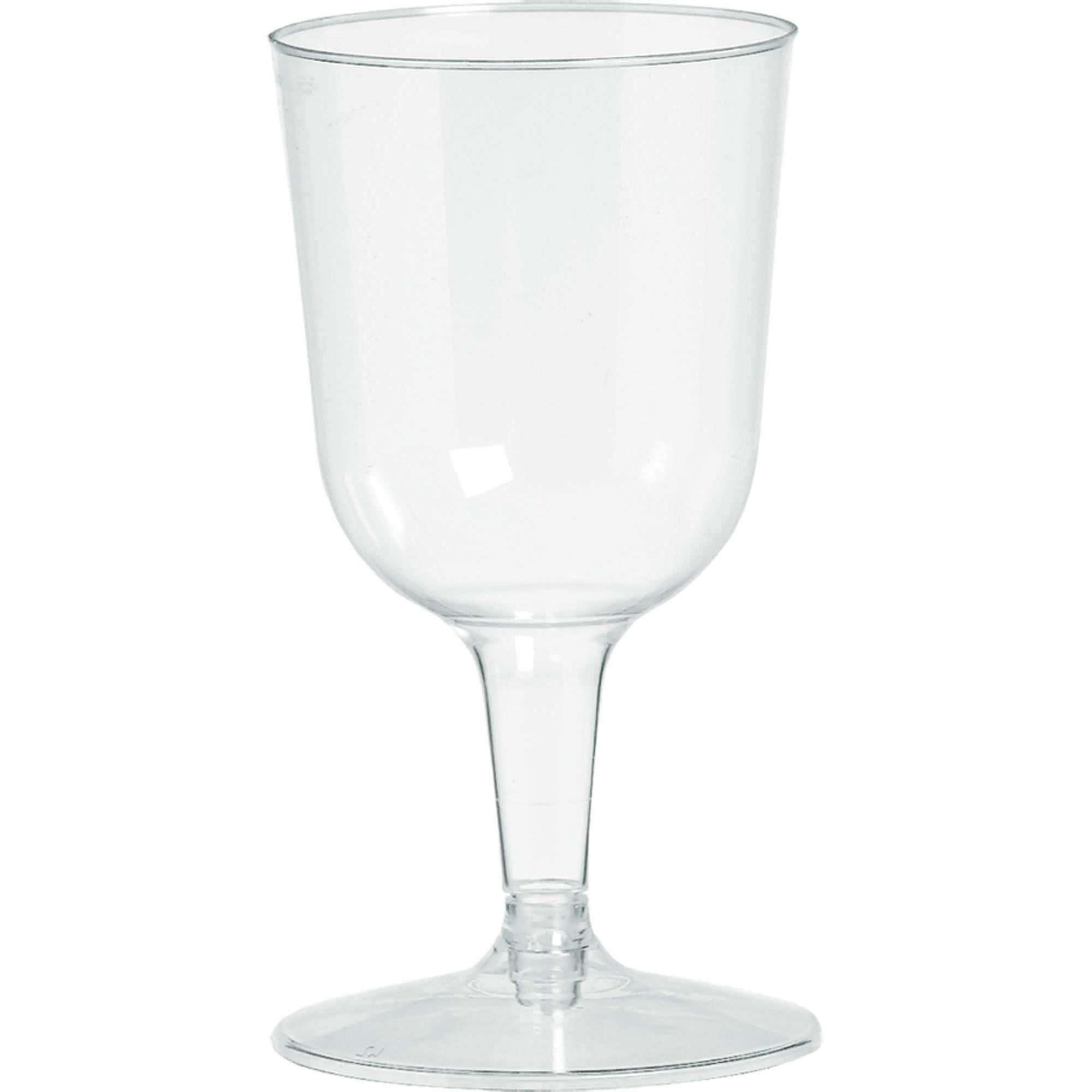 Clear Plastic Wine Glasses 5.5oz, 32pcs