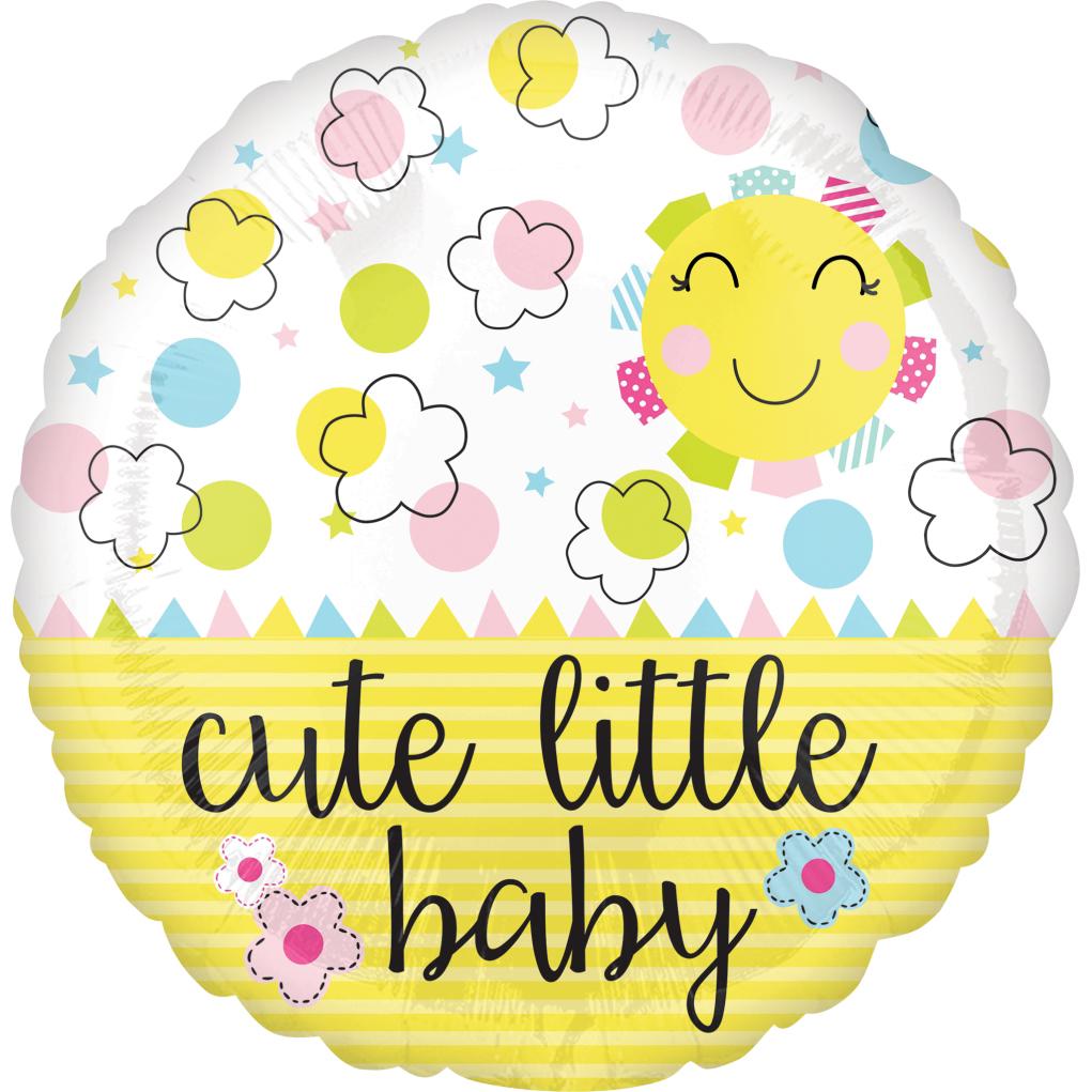 Cute Little Baby Sunshine Foil Balloon 45cm Balloons & Streamers - Party Centre