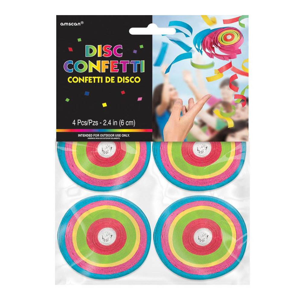 Disc Confetti Pack 4pcs Decorations - Party Centre