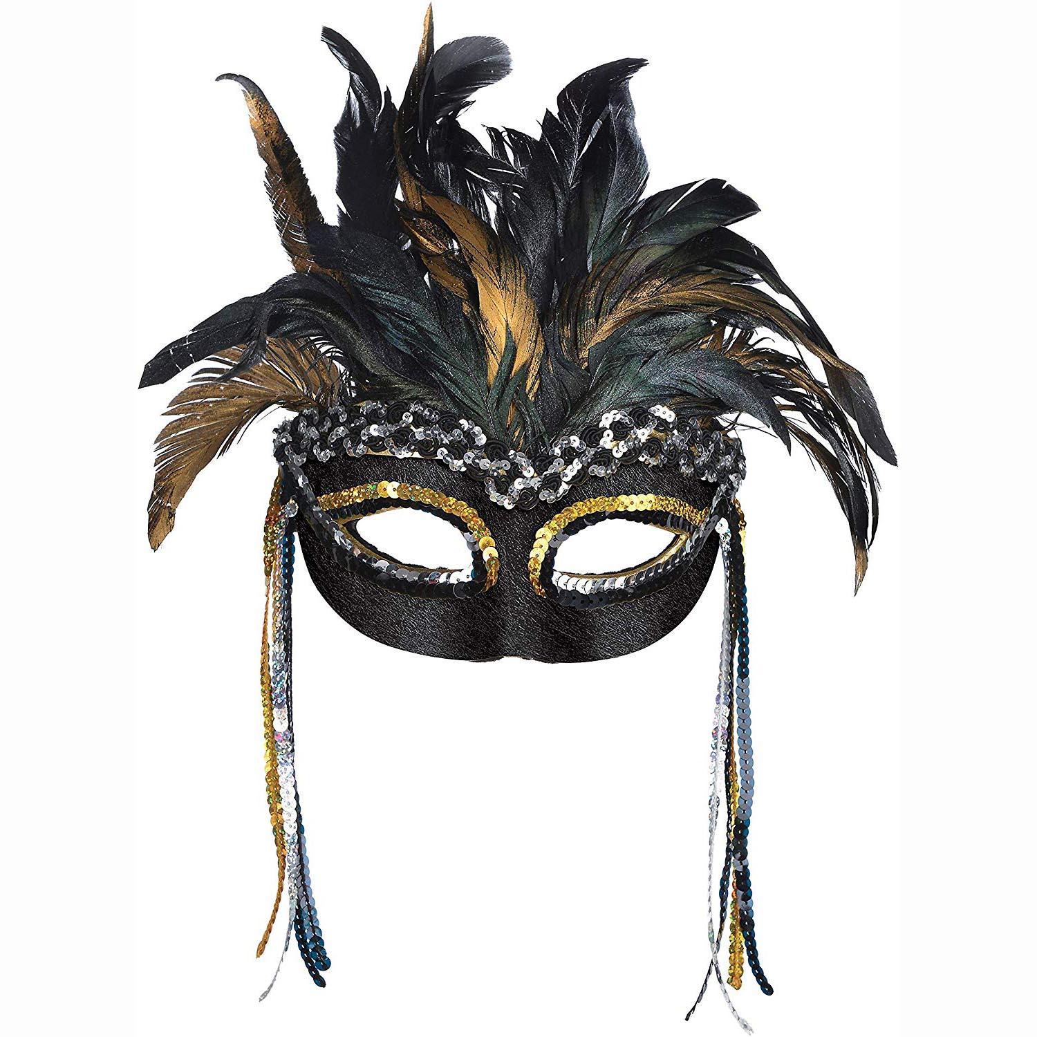Goddess Feather Mask Costumes & Apparel - Party Centre