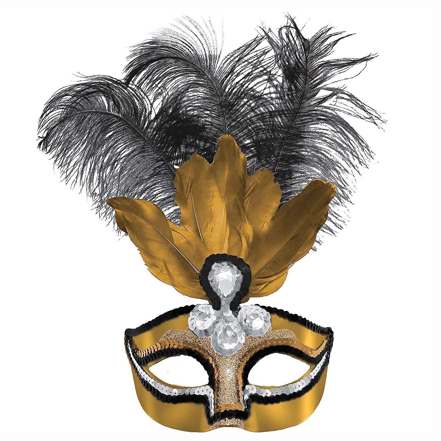 Temptation Feather Mask Costumes & Apparel - Party Centre