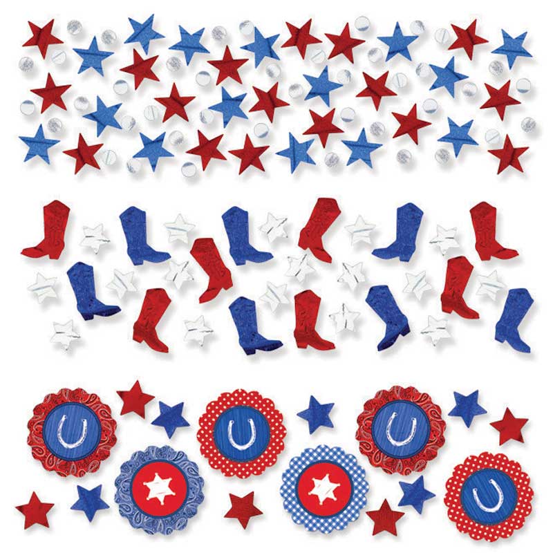 Western Confetti Value Pack Decorations - Party Centre