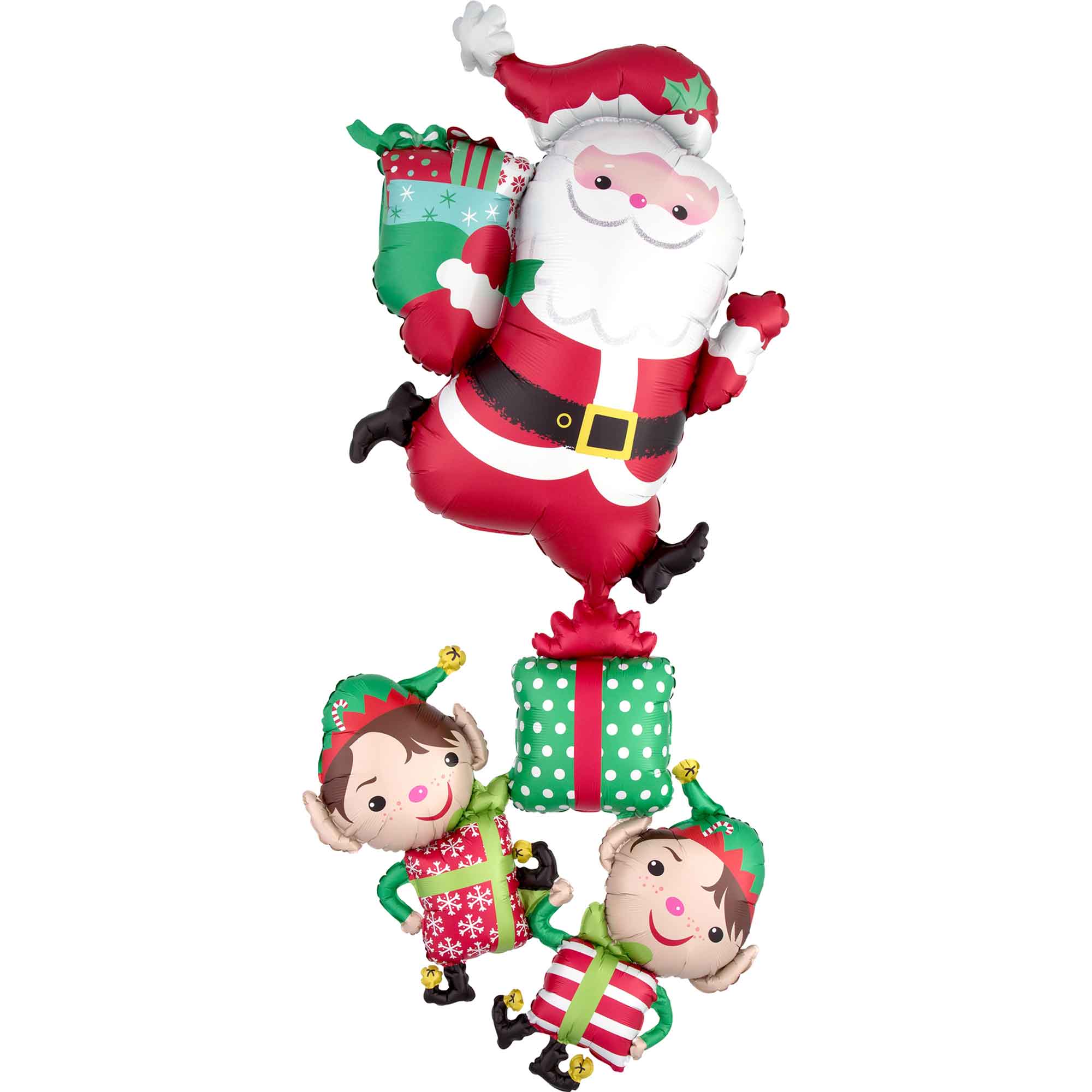 Christmas Characters Stacker Giant Multi-Balloon 73x160cm Balloons & Streamers - Party Centre