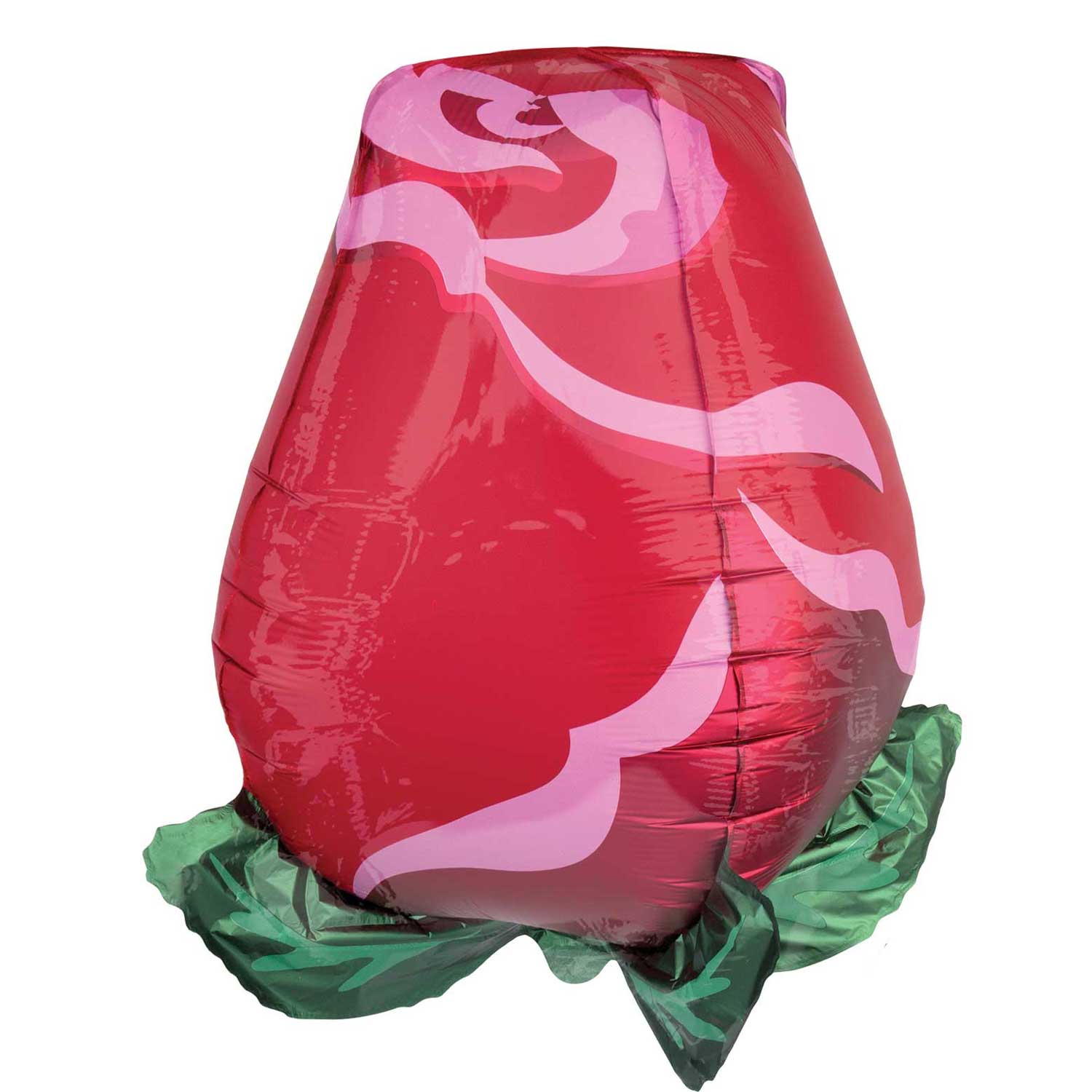 Red Rose Bud UltraShape Balloon 43x55cm Balloons & Streamers - Party Centre