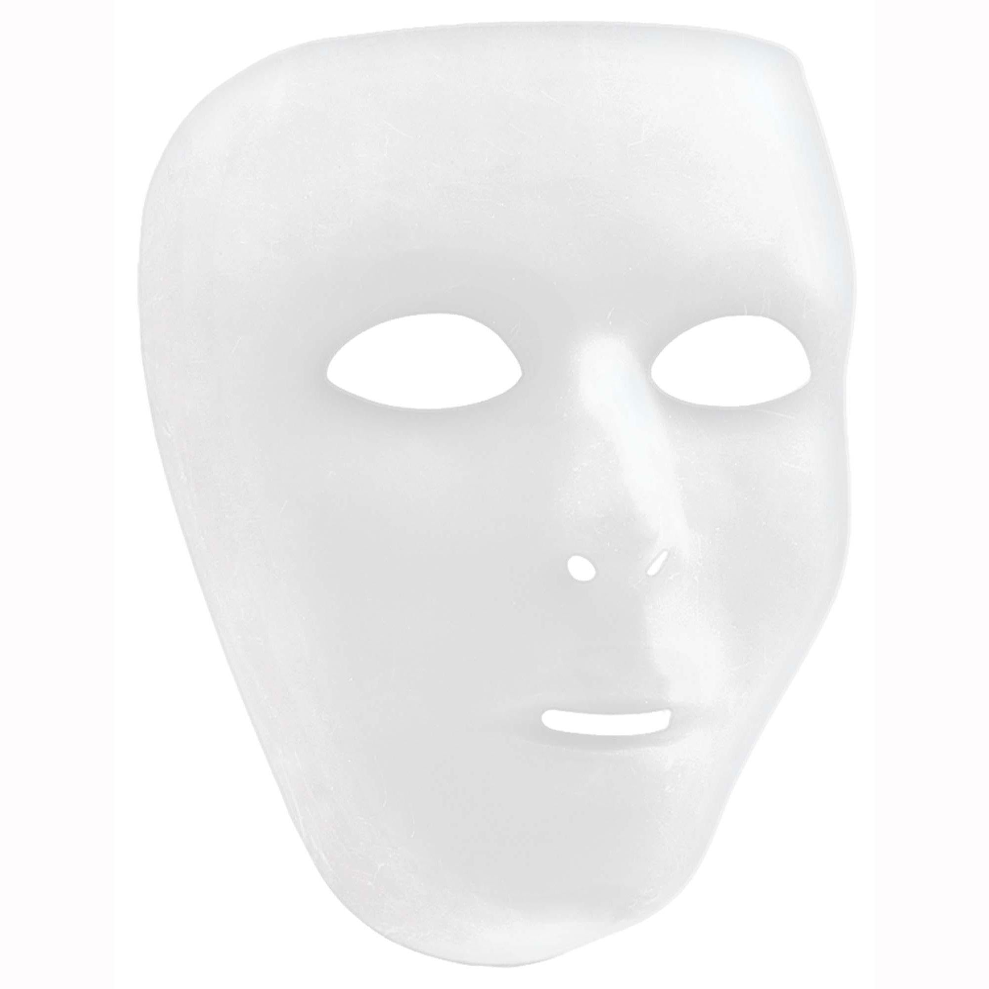 Basic White Mask Costumes & Apparel - Party Centre