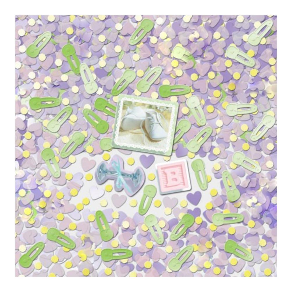Pitter Patter Printed Mix Confetti Decorations - Party Centre