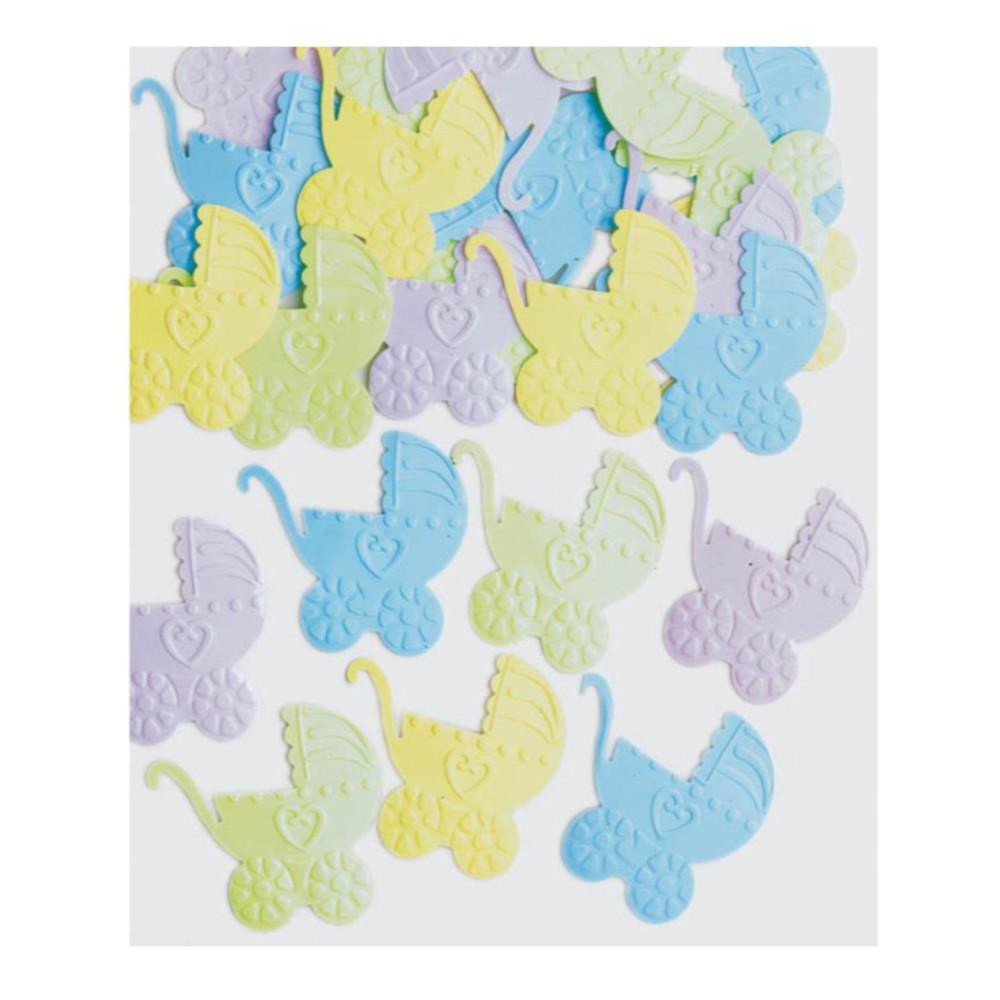 Baby Carriages Embossed Confetti Mix Decorations - Party Centre