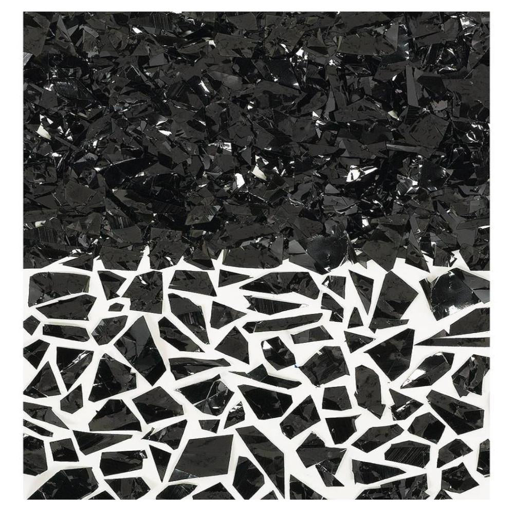 Jet Black Sparkle Foil Shred Confetti 1.5oz Decorations - Party Centre