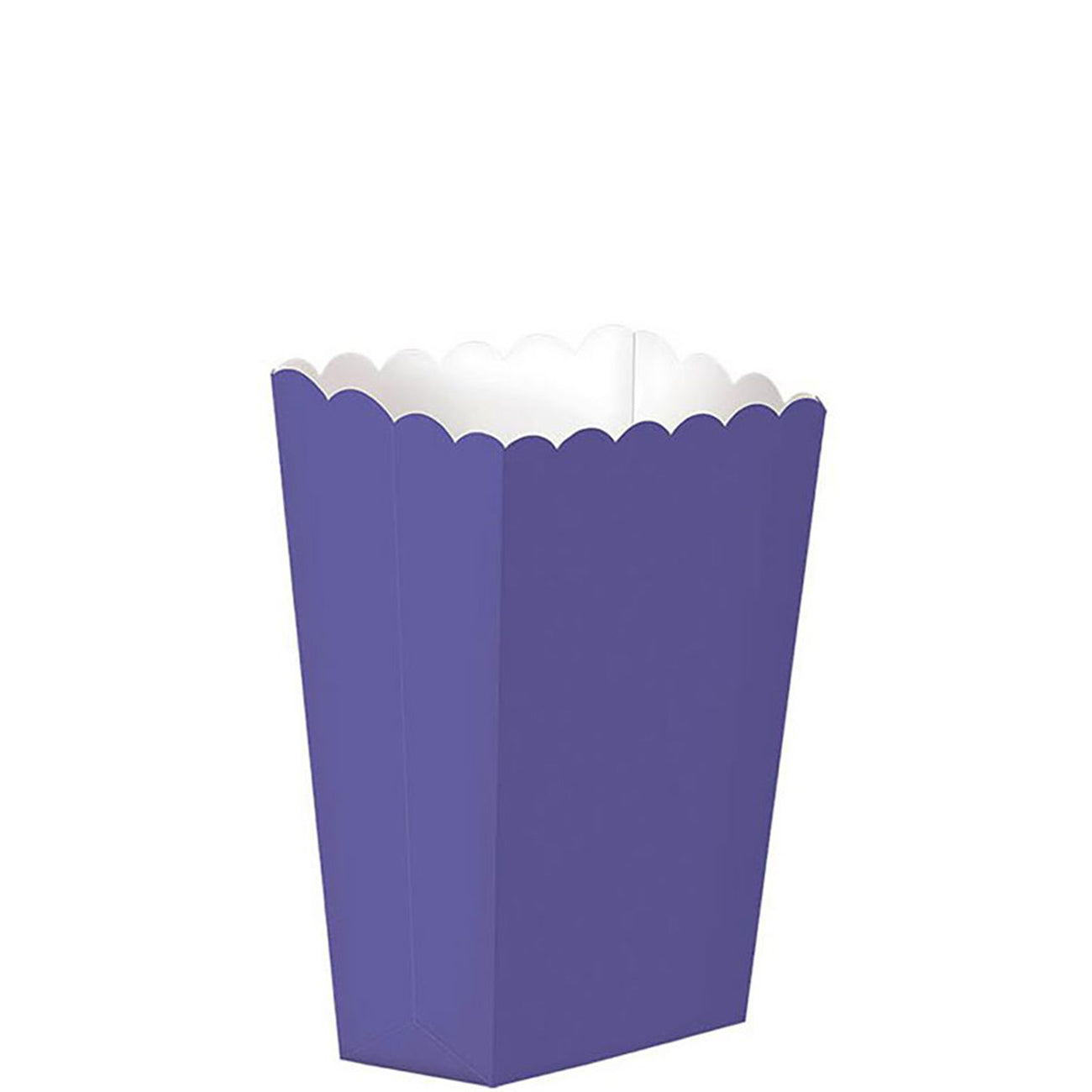 New Purple Paper Popcorn Boxes 5pcs Favours - Party Centre