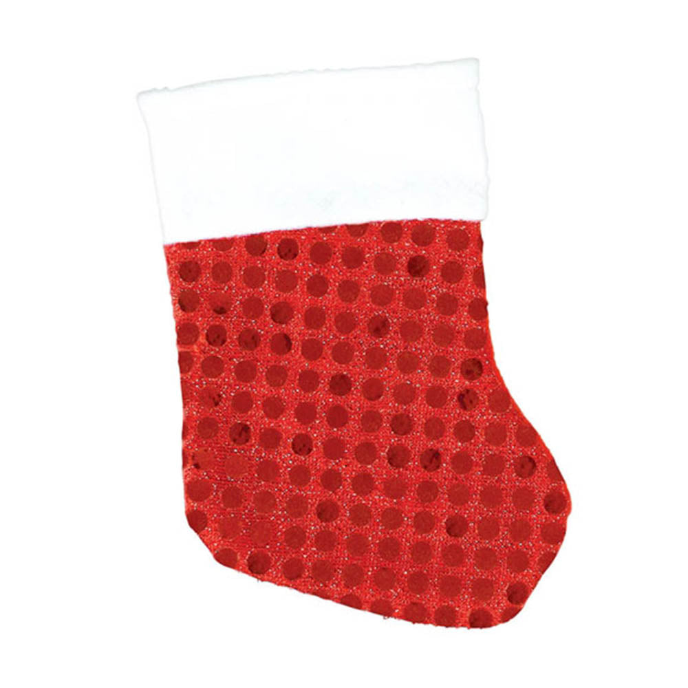 Red Mini Stockings 4.50in, 6pcs Favours - Party Centre