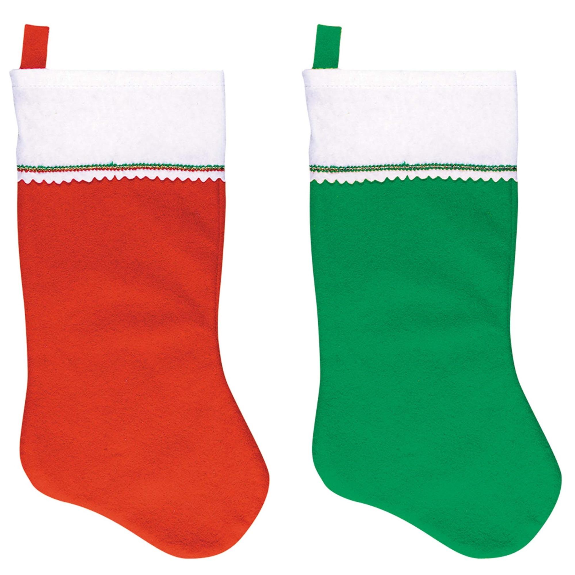 Christmas Stockings Multi Pack Decorations - Party Centre