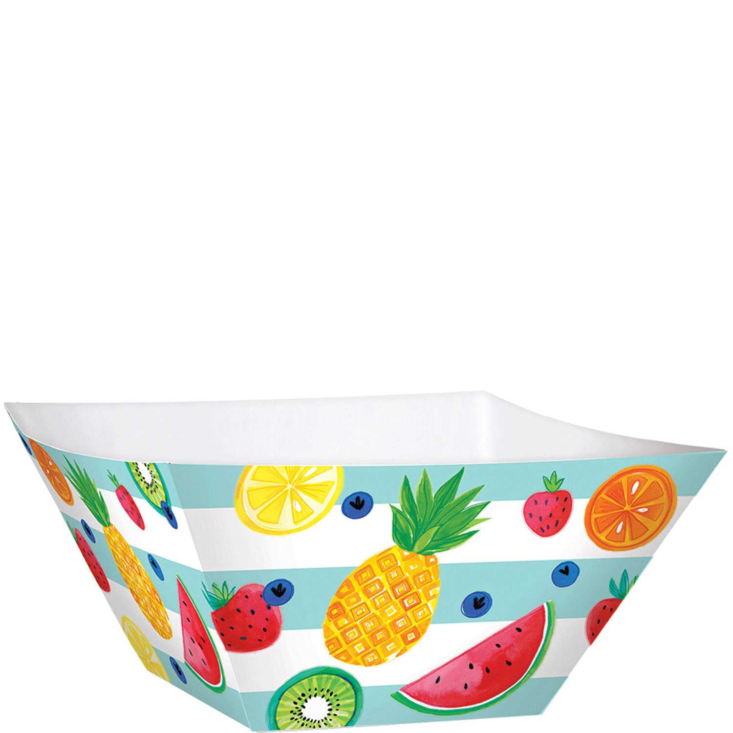 Hello Summer Large Paper Square Bowls 3pcs Candy Buffet - Party Centre