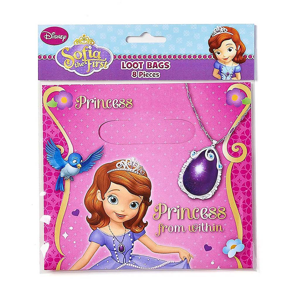 Sofia The First Folded Loot Bags 8pcs Favours - Party Centre