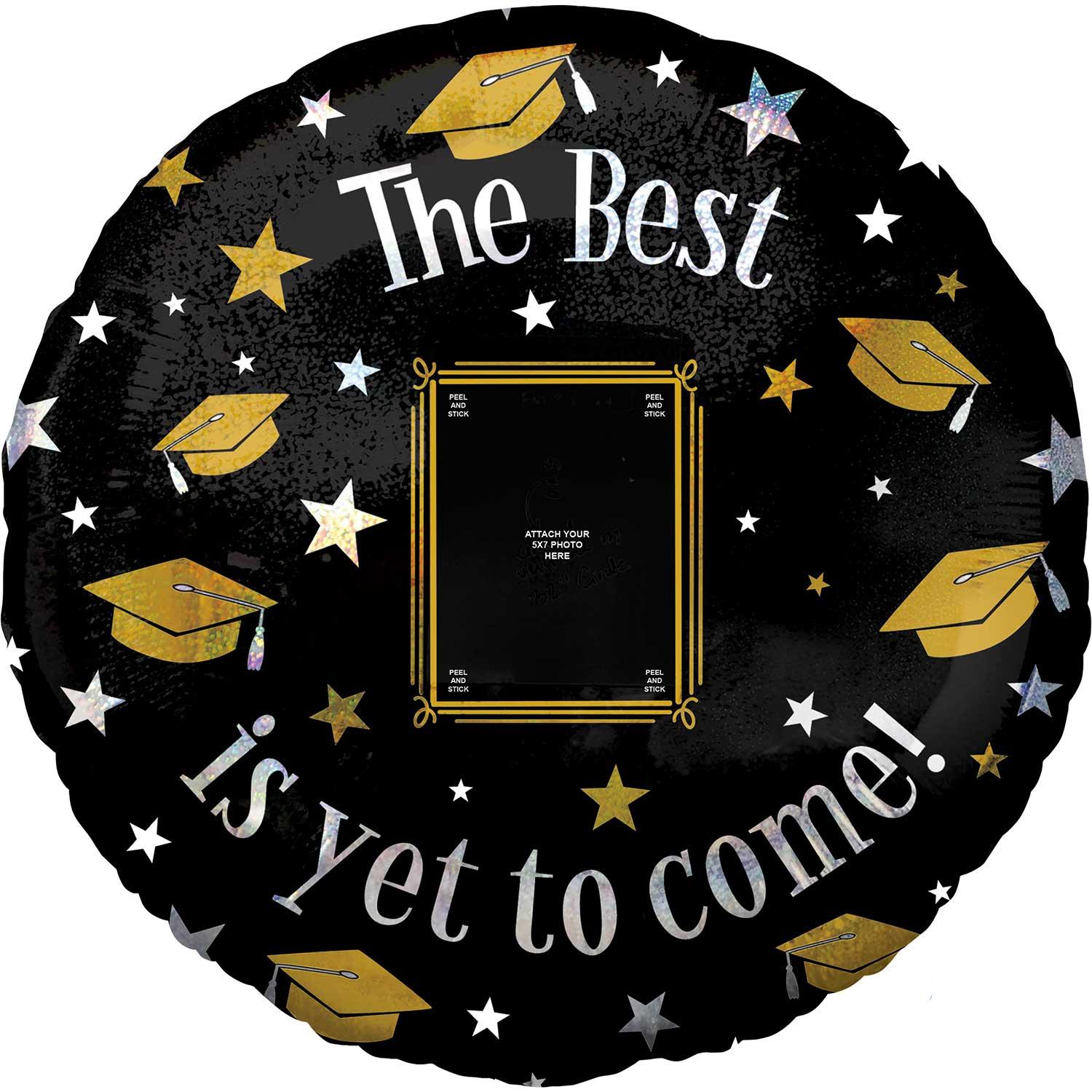 The Best is Yet to Come Personalized Foil Balloon 81cm Balloons & Streamers - Party Centre