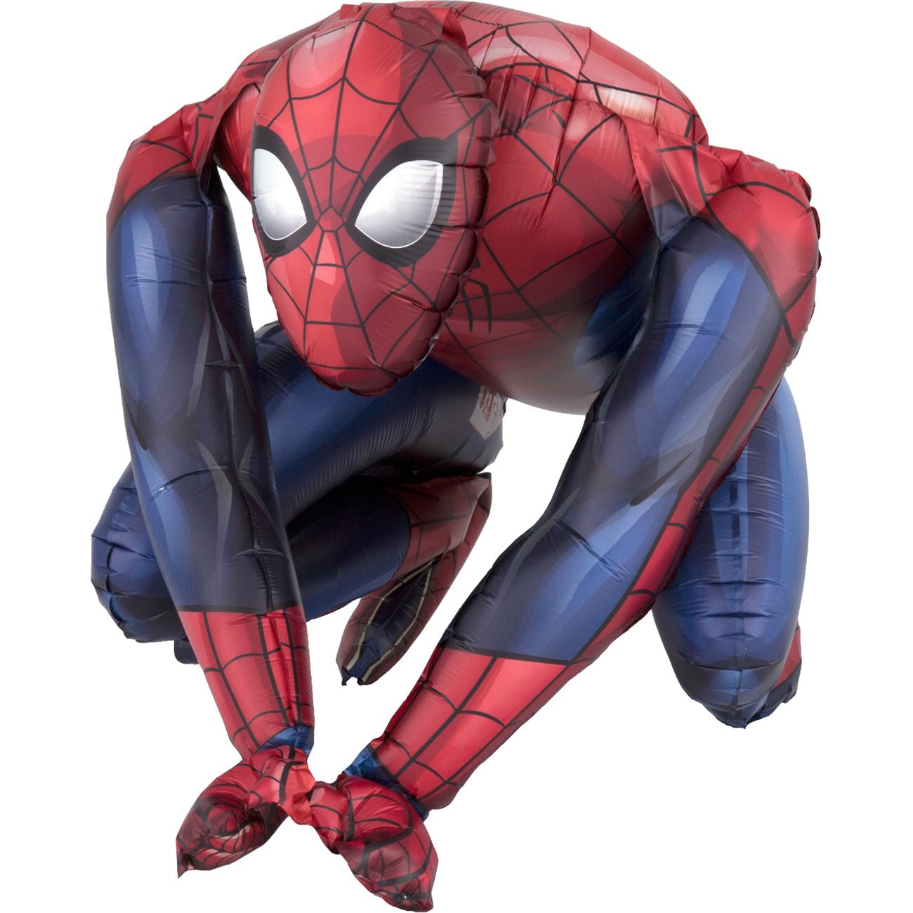 Spider-Man Sitting Foil Balloon 38cm Balloons & Streamers - Party Centre