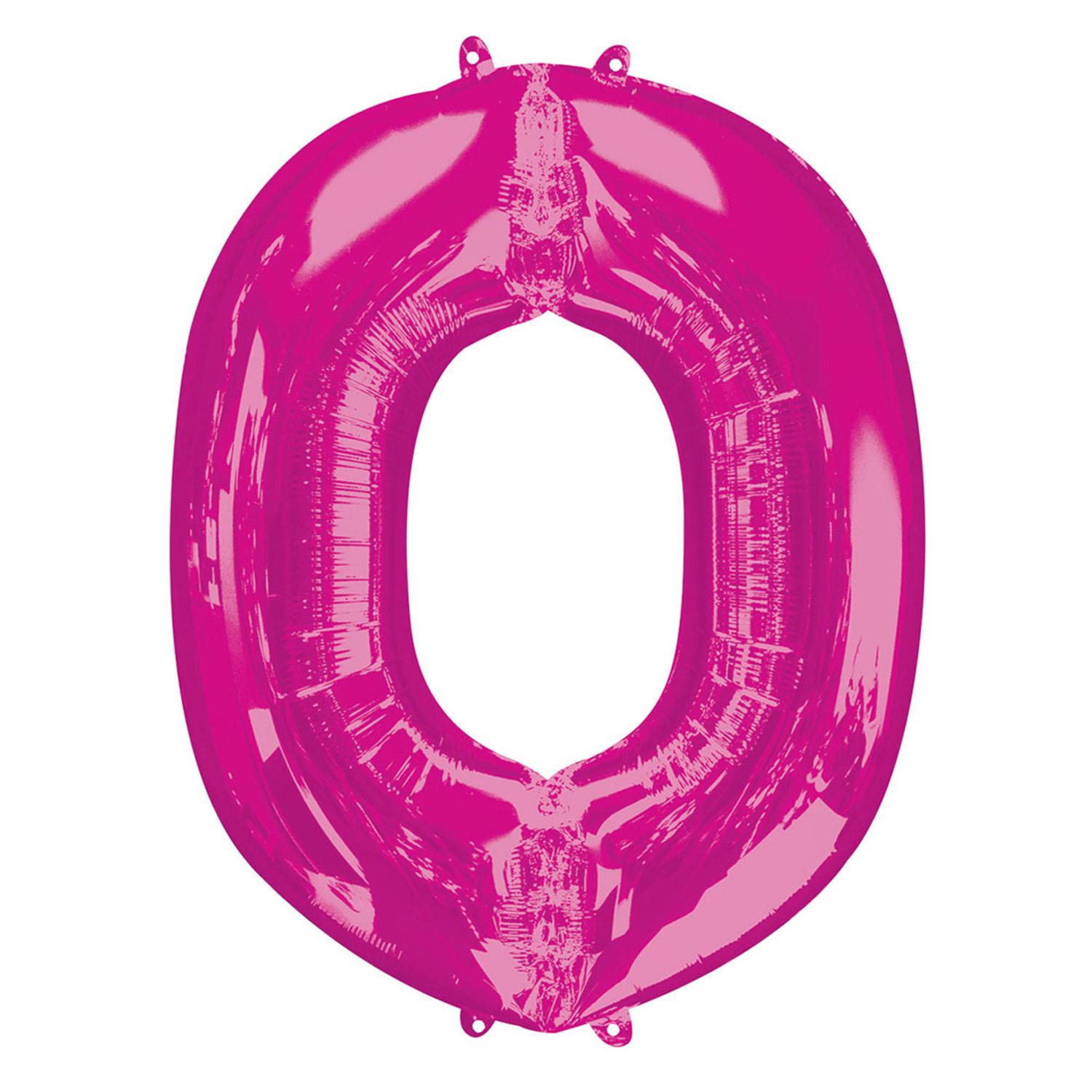 Pink Letter O Mini Shape Foil Balloon 40cm Balloons & Streamers - Party Centre