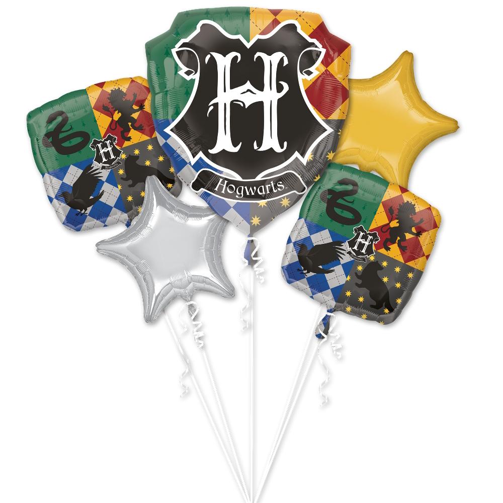 Harry Potter Balloon Bouquet 5pcs Balloons & Streamers - Party Centre