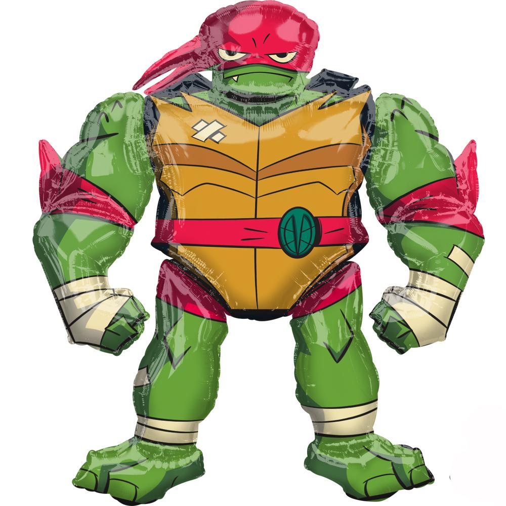 Rise of the TMNT Raphael Airwalker Balloon 47x54cm Balloons & Streamers - Party Centre
