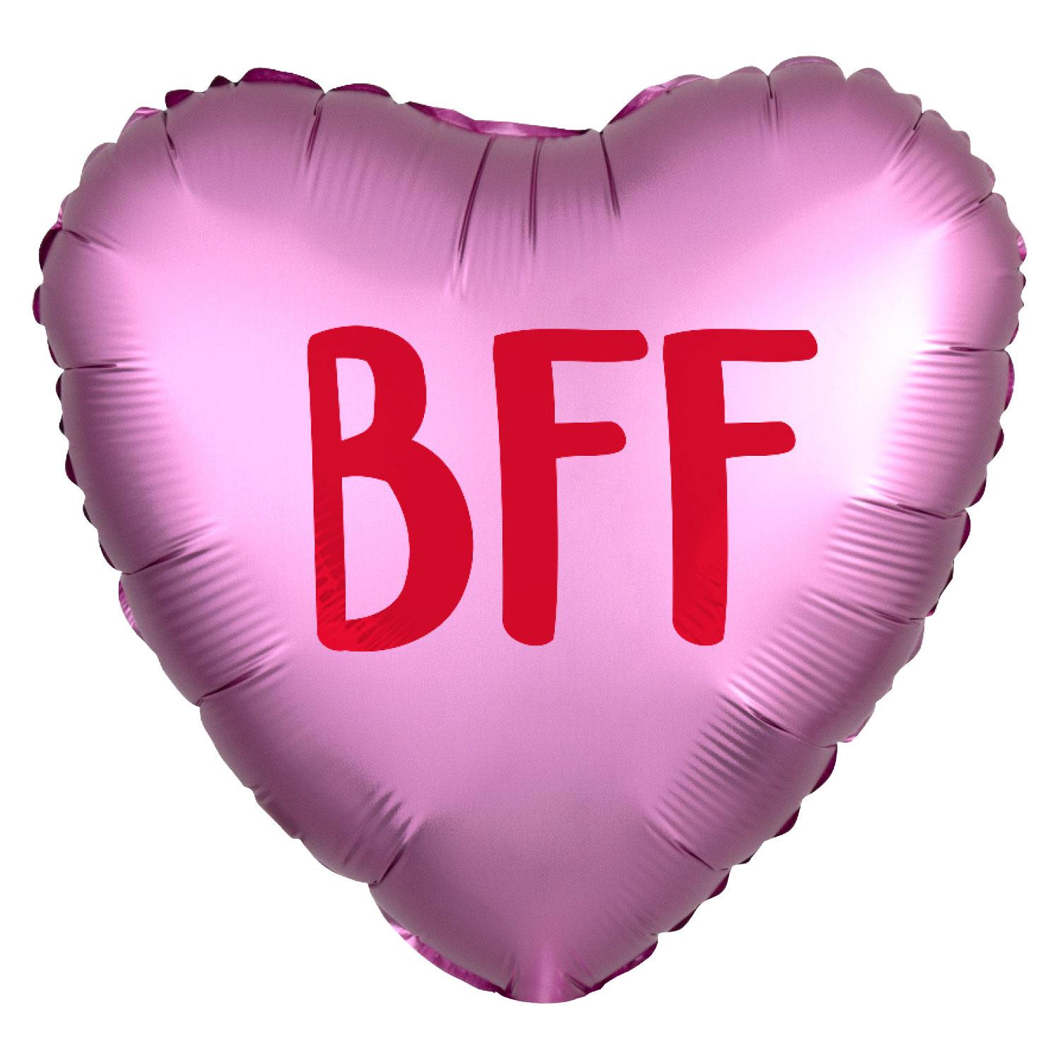 Infused Bff Satin Foil Balloon 45cm Balloons & Streamers - Party Centre