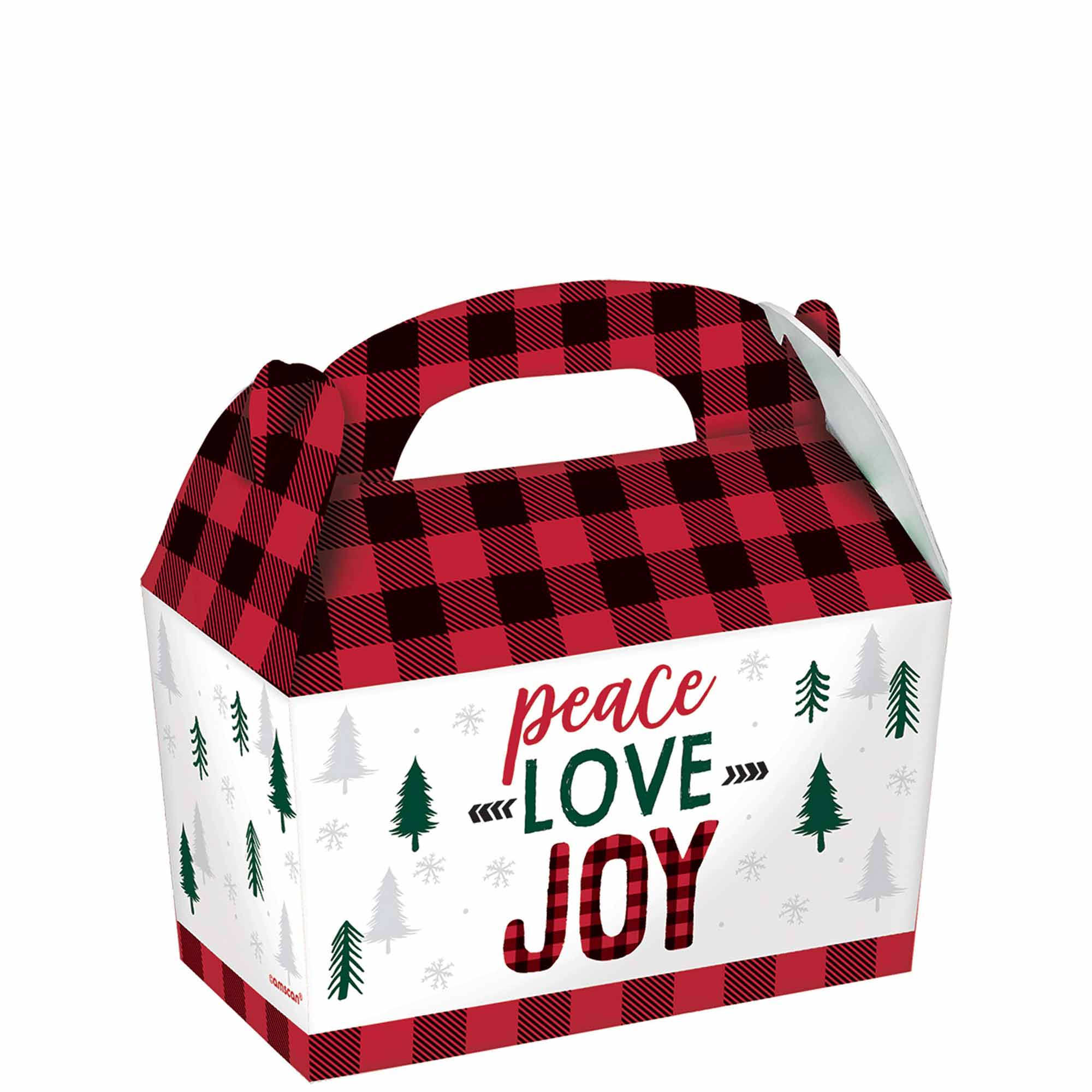 Cozy Holiday Small Gable Boxes 5pcs Favours - Party Centre
