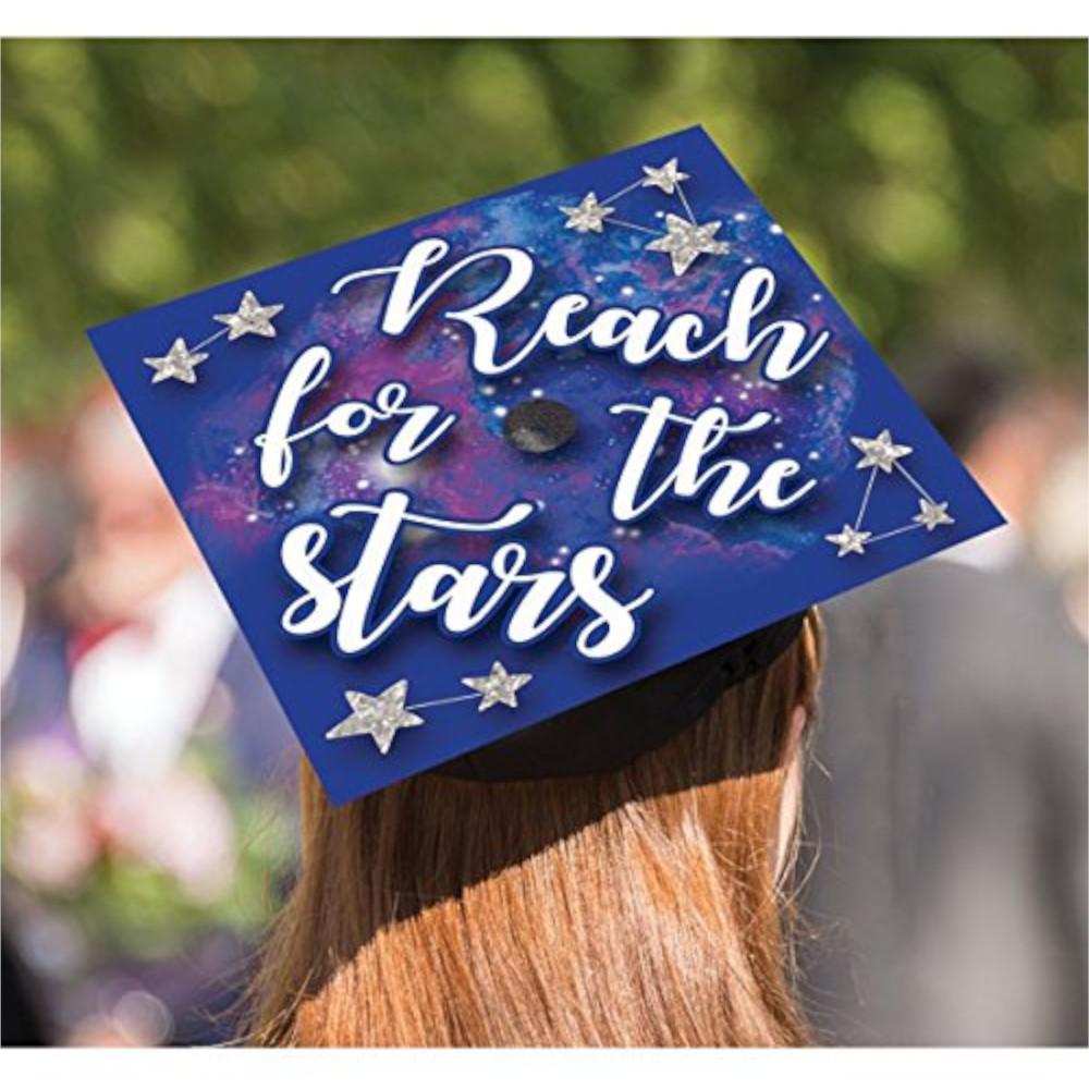 Reach For The Stars Grad Cap Decorating Kit 1pc Costumes & Apparel - Party Centre