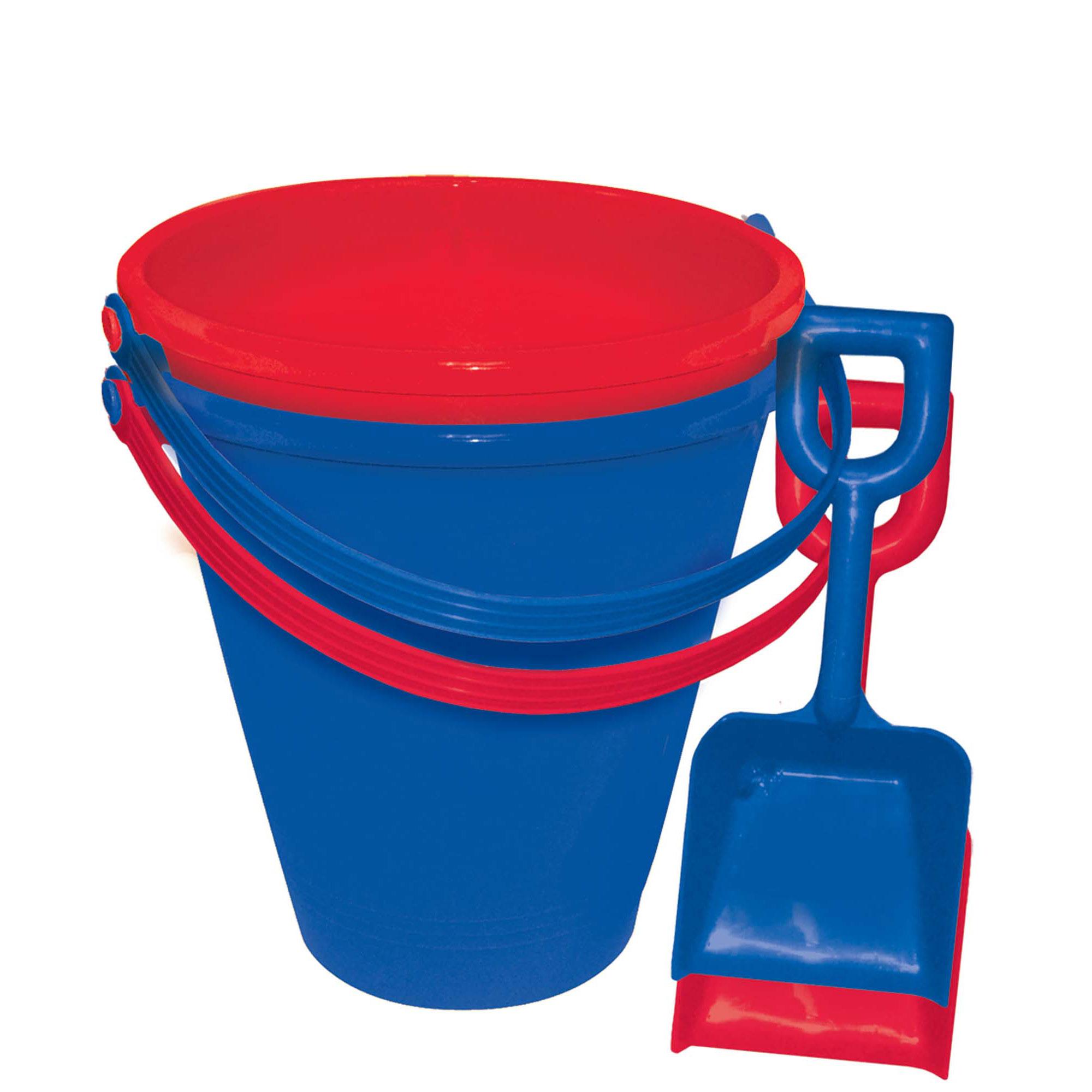 Large Pail With Shovel 9in Party Favors - Party Centre