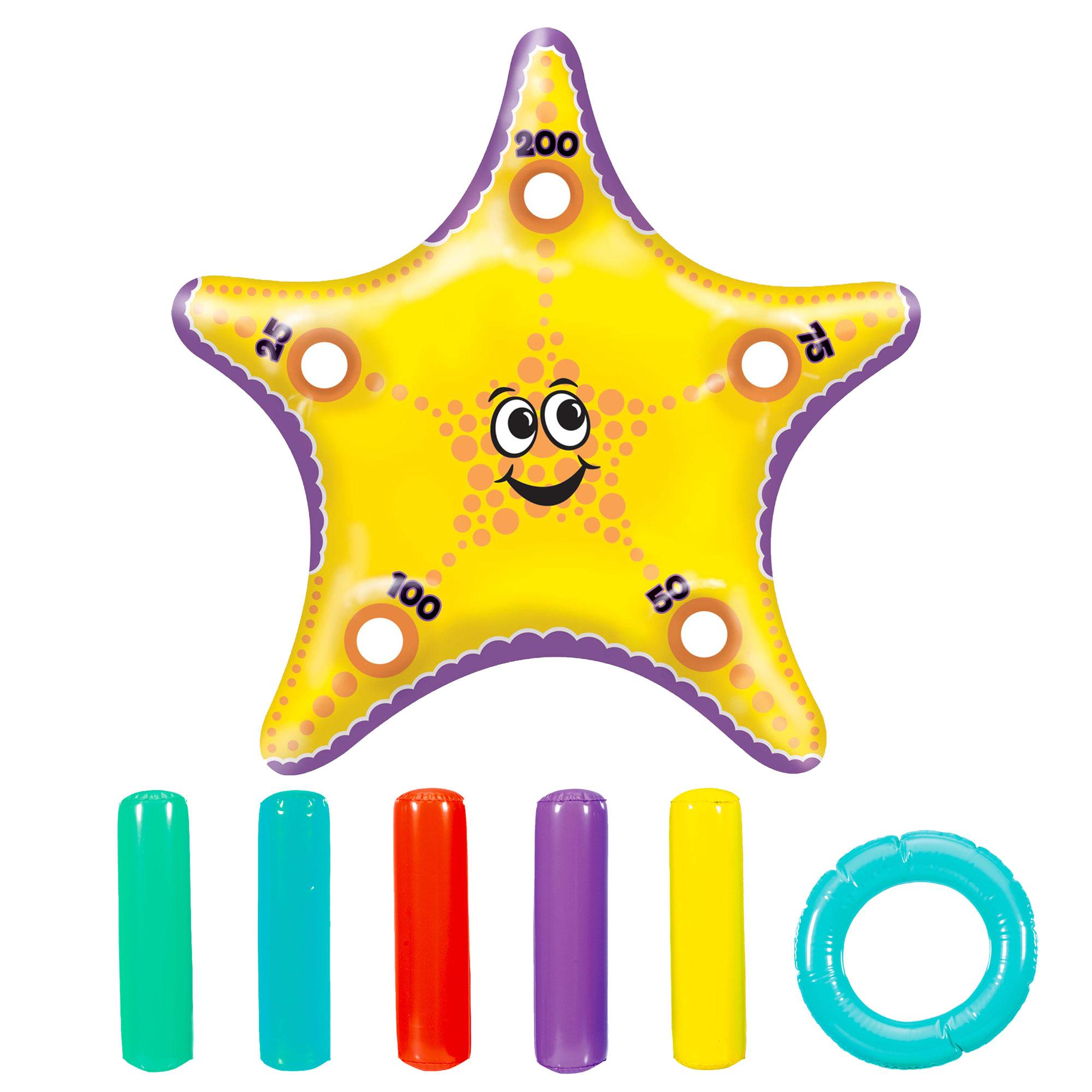 Inflatable Starfish Ring Toss 11pcs Pinata - Party Centre