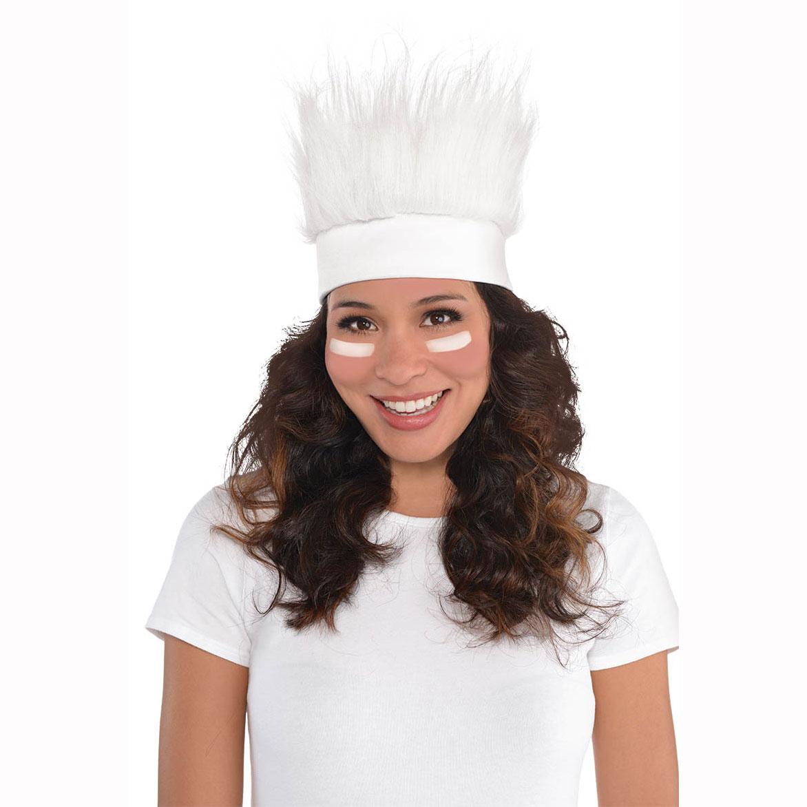 White Crazy Hair Headband Costumes & Apparel - Party Centre