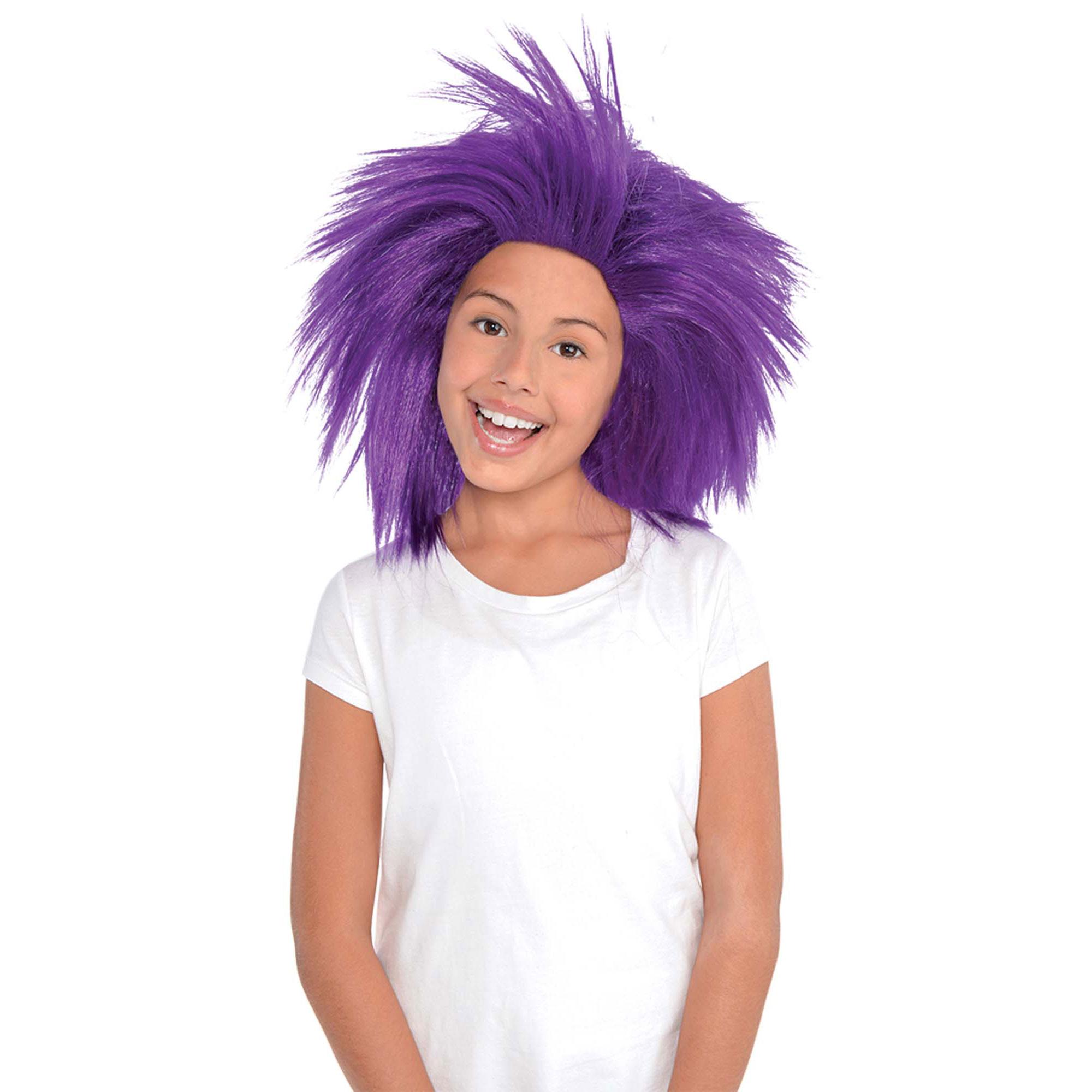 Purple Crazy Wig Costumes & Apparel - Party Centre