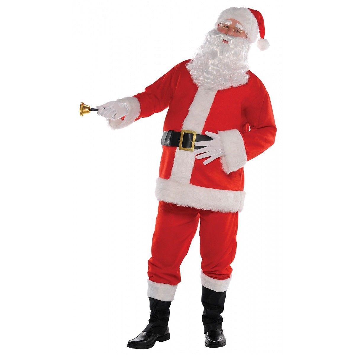 Adult Santa Suit Christmas Classic Costume Costumes & Apparel - Party Centre