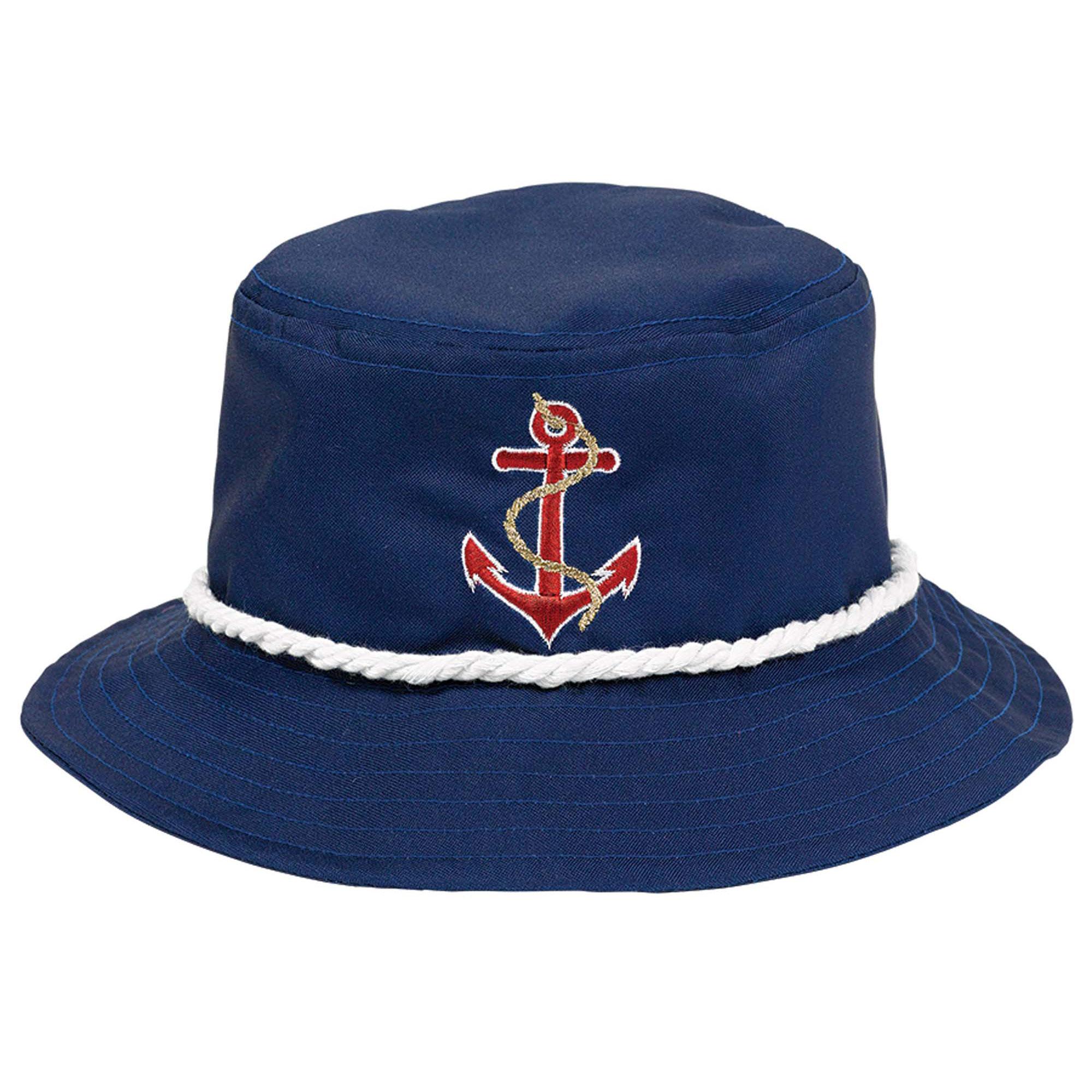 Anchors Aweigh Bucket Hat Costumes & Apparel - Party Centre