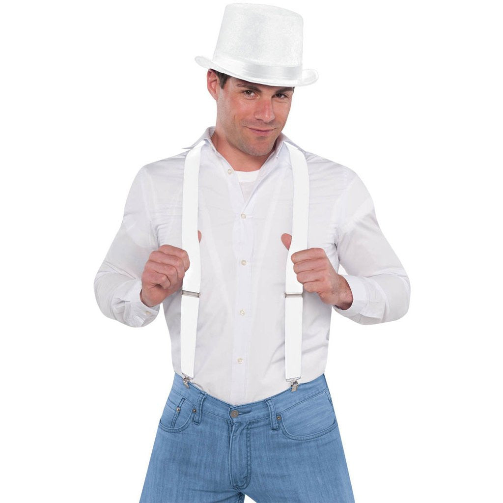 White Suspenders Costumes & Apparel - Party Centre