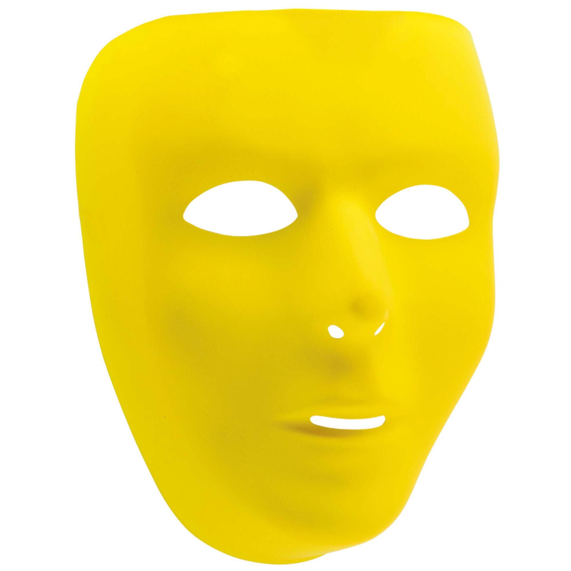 Mask Full Face Yellow Costumes & Apparel - Party Centre