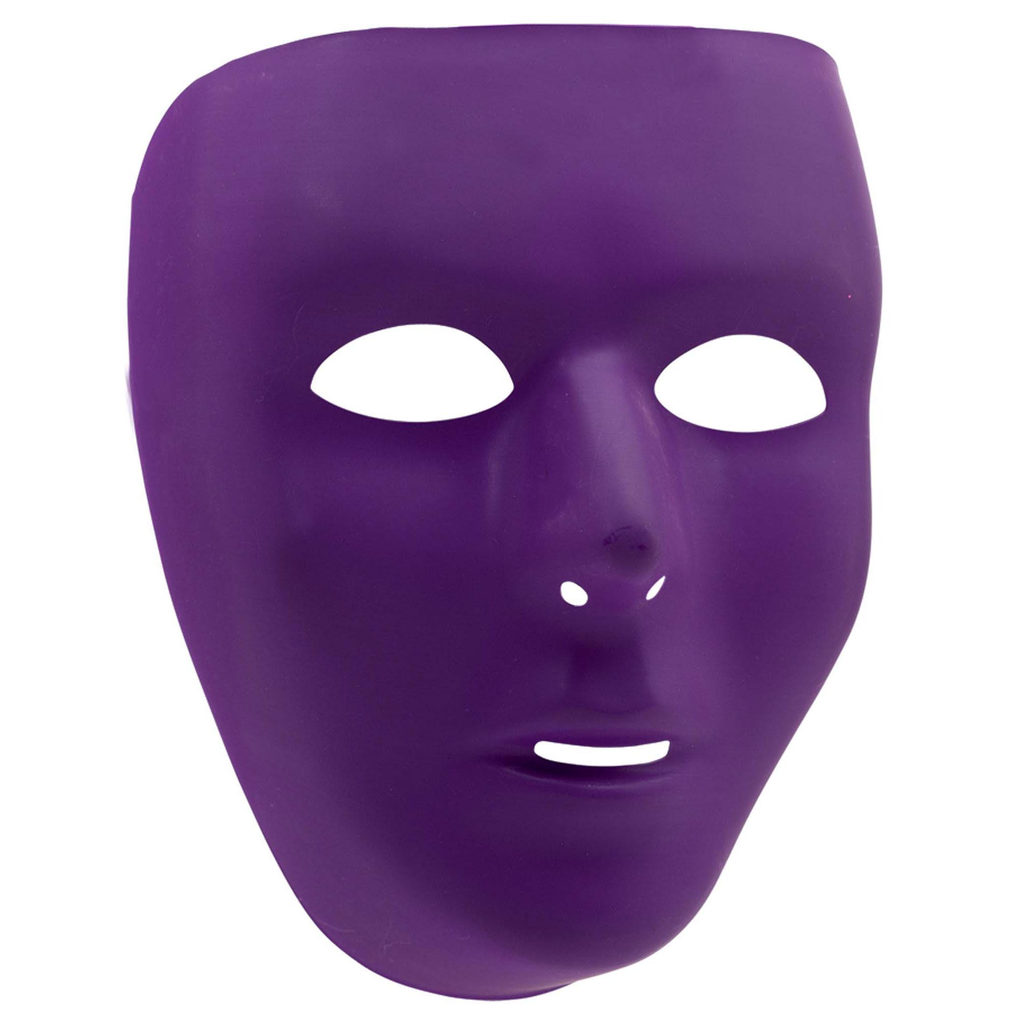 Mask Full Face Purple Costumes & Apparel - Party Centre