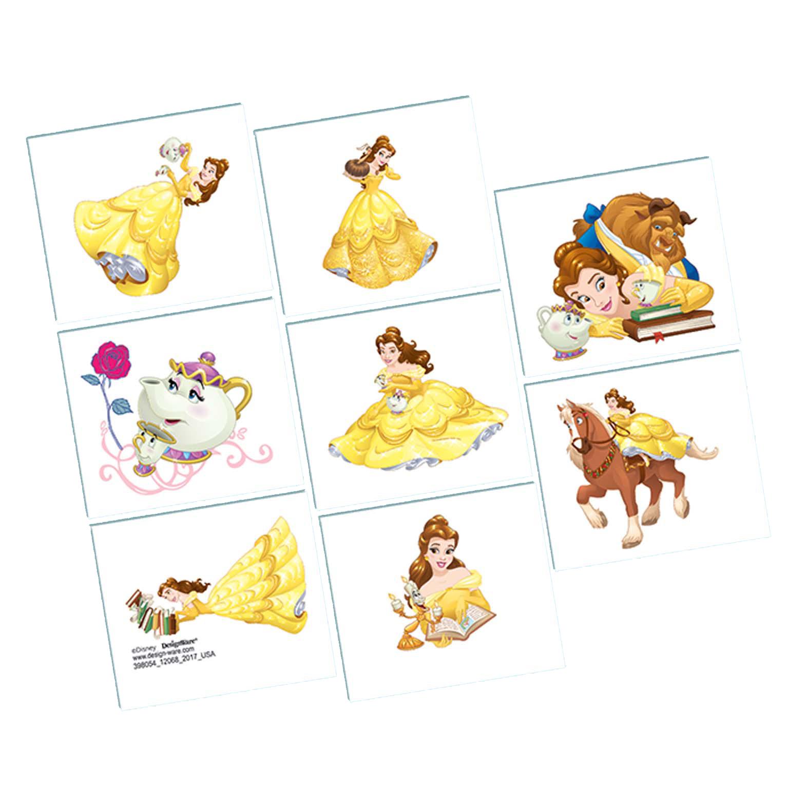 Disney Beauty and the Beast Tattoos Party Favors - Party Centre