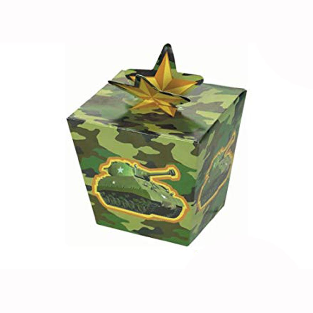 Camouflage Favor Boxes 8pcs Favours - Party Centre