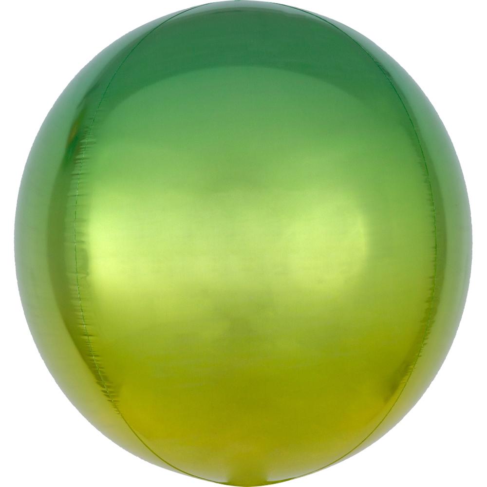 Ombre Yellow & Green Orbz Balloon 15x16in Balloons & Streamers - Party Centre