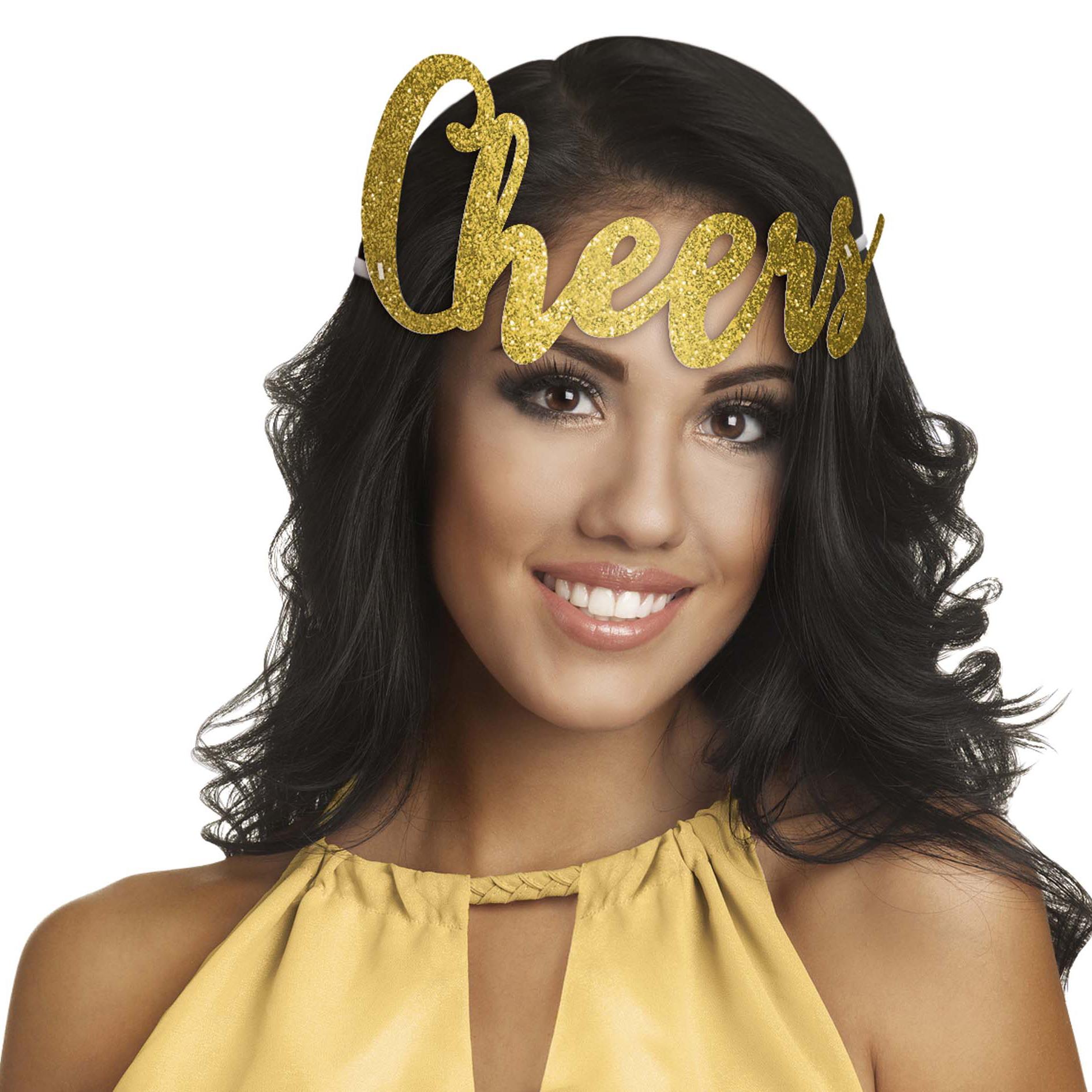 Cheers Glitter Headband 12cm Costumes & Apparel - Party Centre