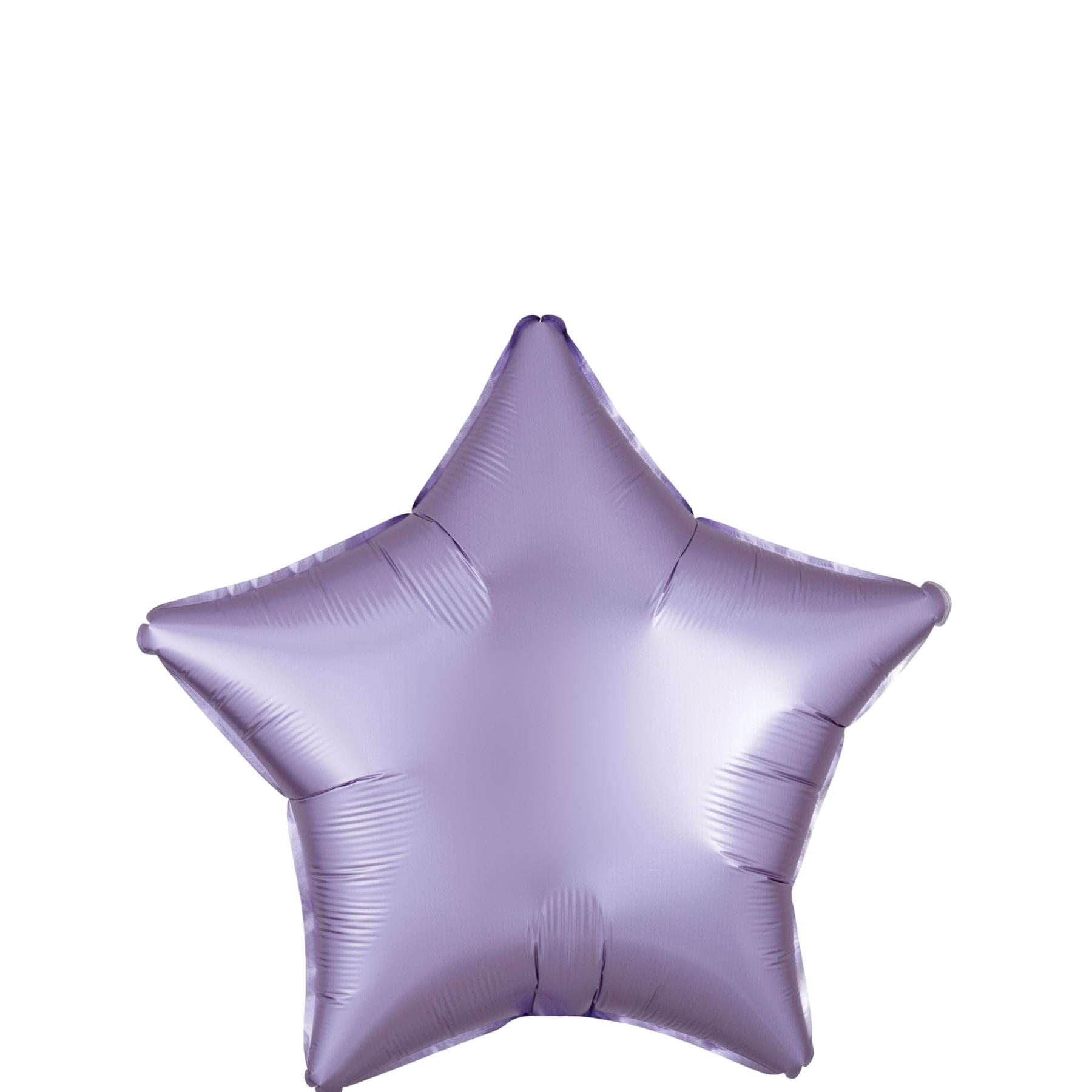 Pastel Lilac Star Satin Luxe Foil Balloon 45cm Balloons & Streamers - Party Centre