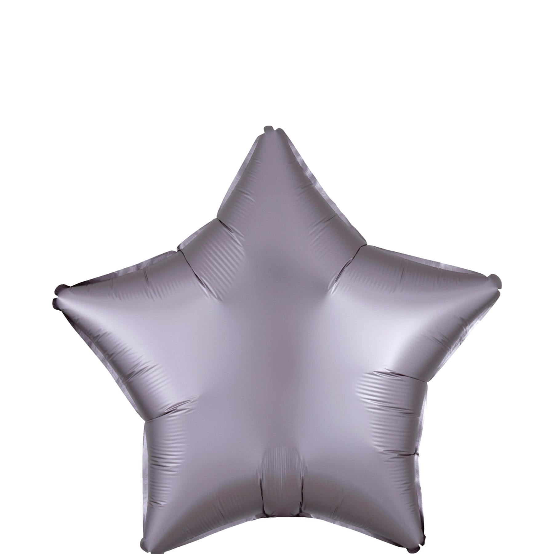 Greige Star Satin Luxe Foil Balloon 45cm Balloons & Streamers - Party Centre