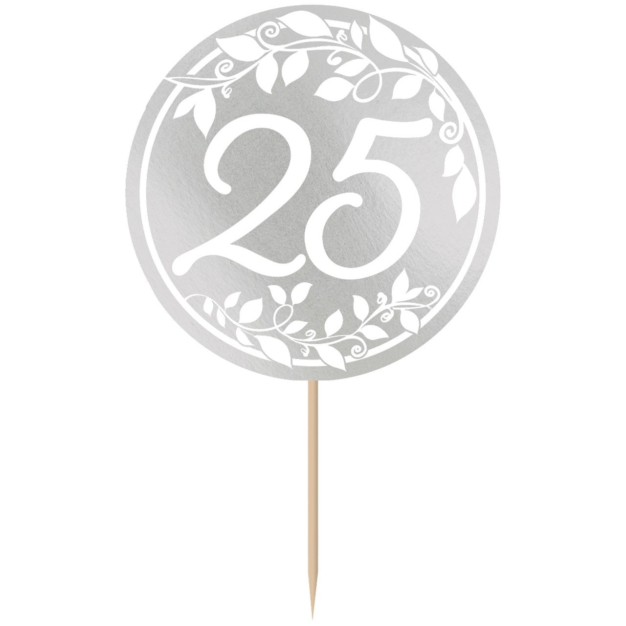 25th Anniversary Hot-Stamped Picks-Silver, 24pcs