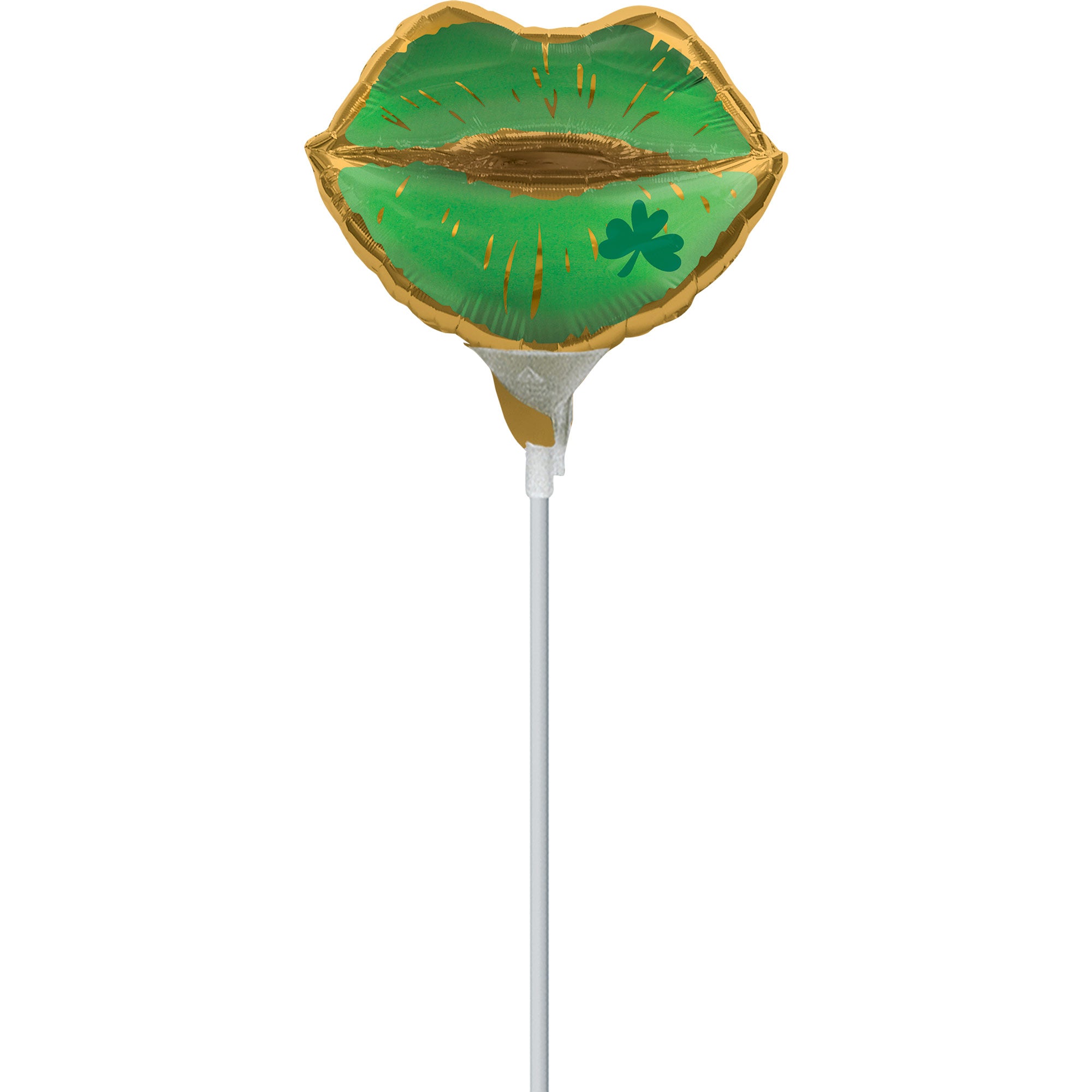 St.Patrick's Lips Infused Satin Mini Shape Balloon 25x17cm