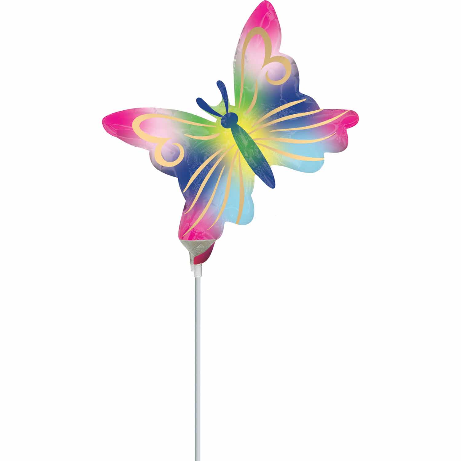 Butterfly WaterColor Mini Shape Balloon 27x22cm Balloons & Streamers - Party Centre