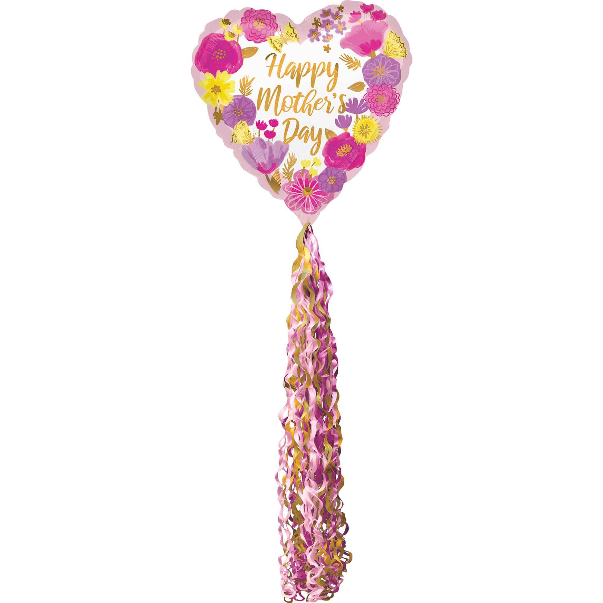 Mother's Day Floral Pom Pom Airwalker 81x213cm Balloons & Streamers - Party Centre