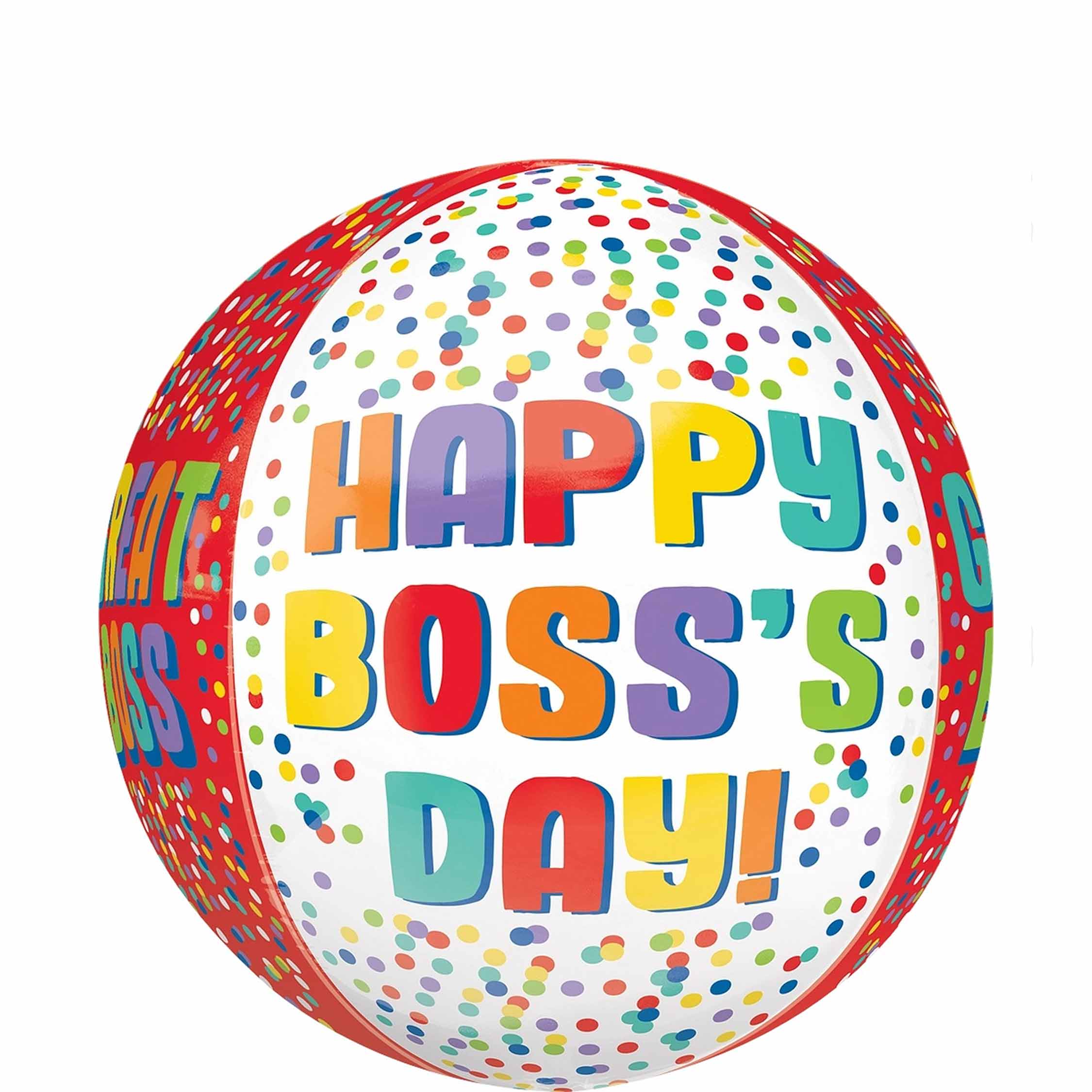 Boss's Day Dots Orbz Balloon 38x40cm