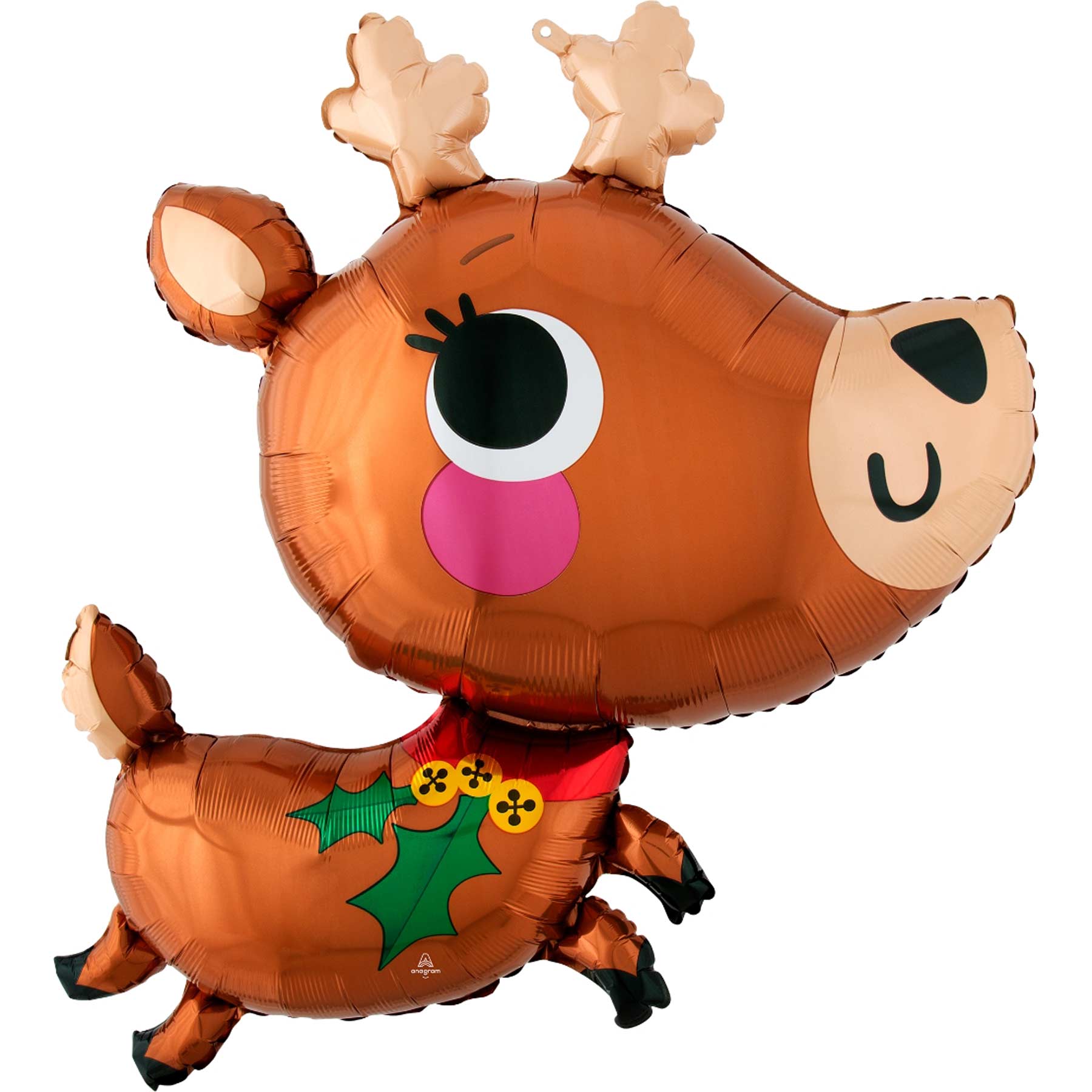 Adorable Reindeer SuperShape Balloon 76cm Balloons & Streamers - Party Centre